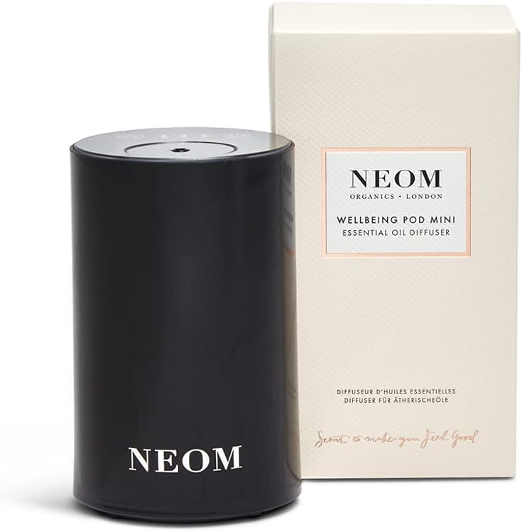 NEOM – Portable Wellbeing Pod Mini Essential Oil Diffuser Black | Rechargeable U...