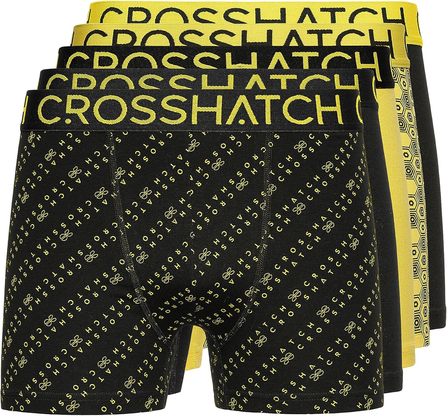 Crosshatch Men's (5 Pack) Multipacked Boxer Shorts, Men's Multi-Color Boxer, Men...