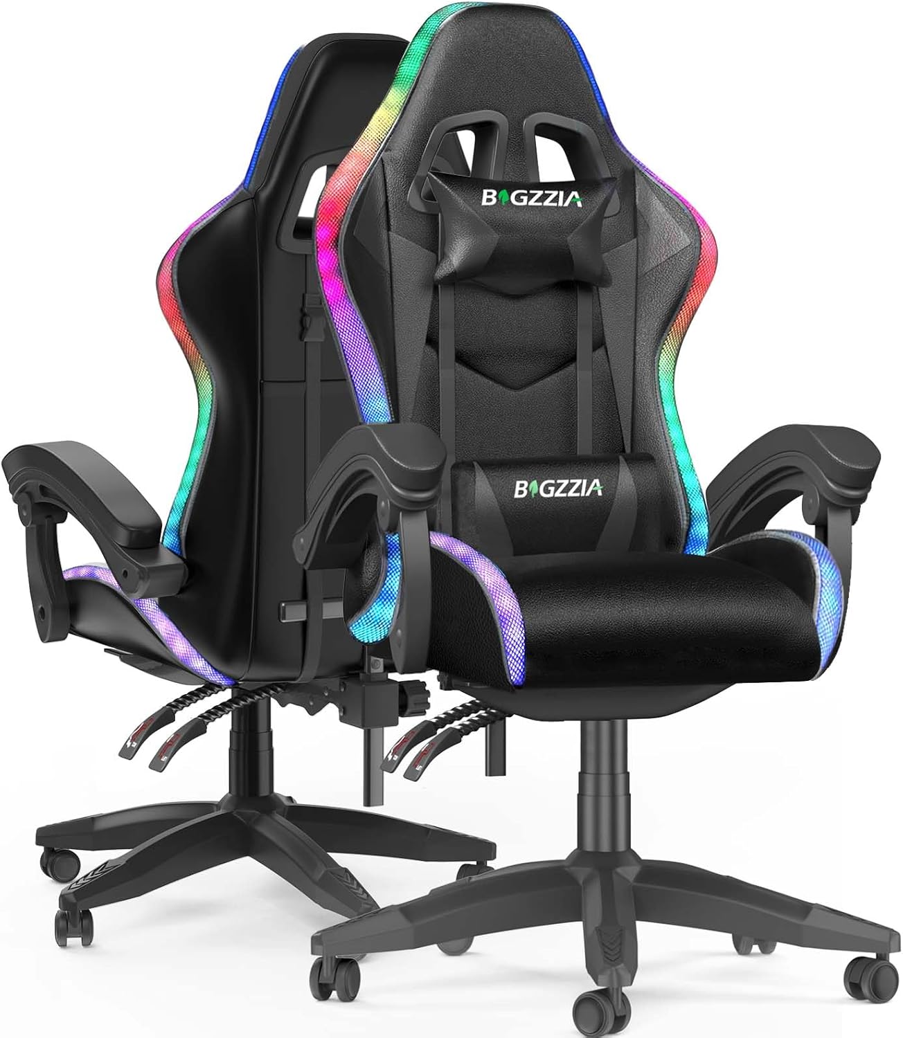 Racingreat Gaming Chair with Led Lights, Video Game Chair, Ergonomic RGB Gaming...