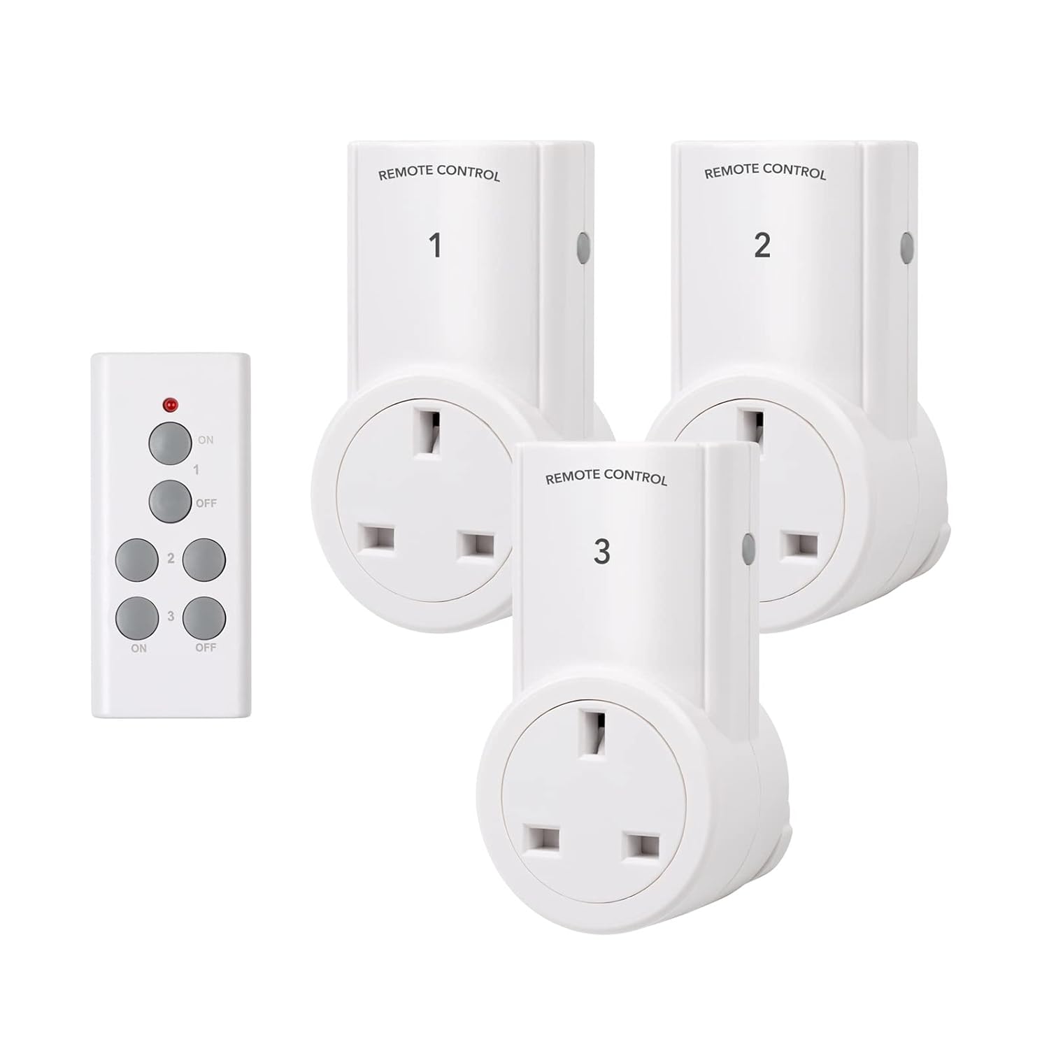 HBN Remote Control Plug Socket,13A/3120W Wireless Light Switch 30M/100ft Operati...