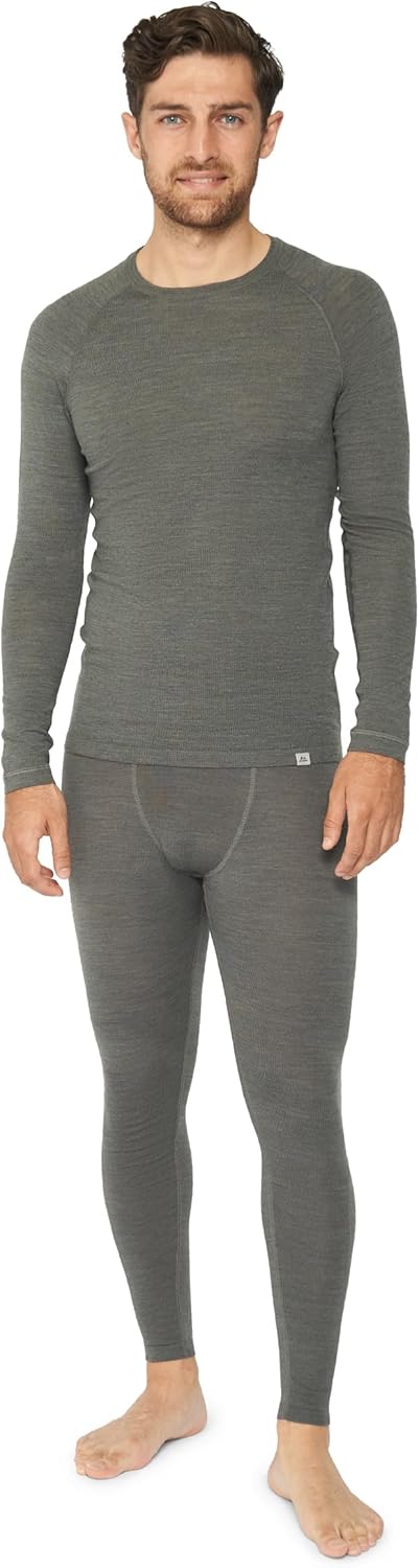 DANISH ENDURANCE Thermal Underwear Mens, Merino Wo...