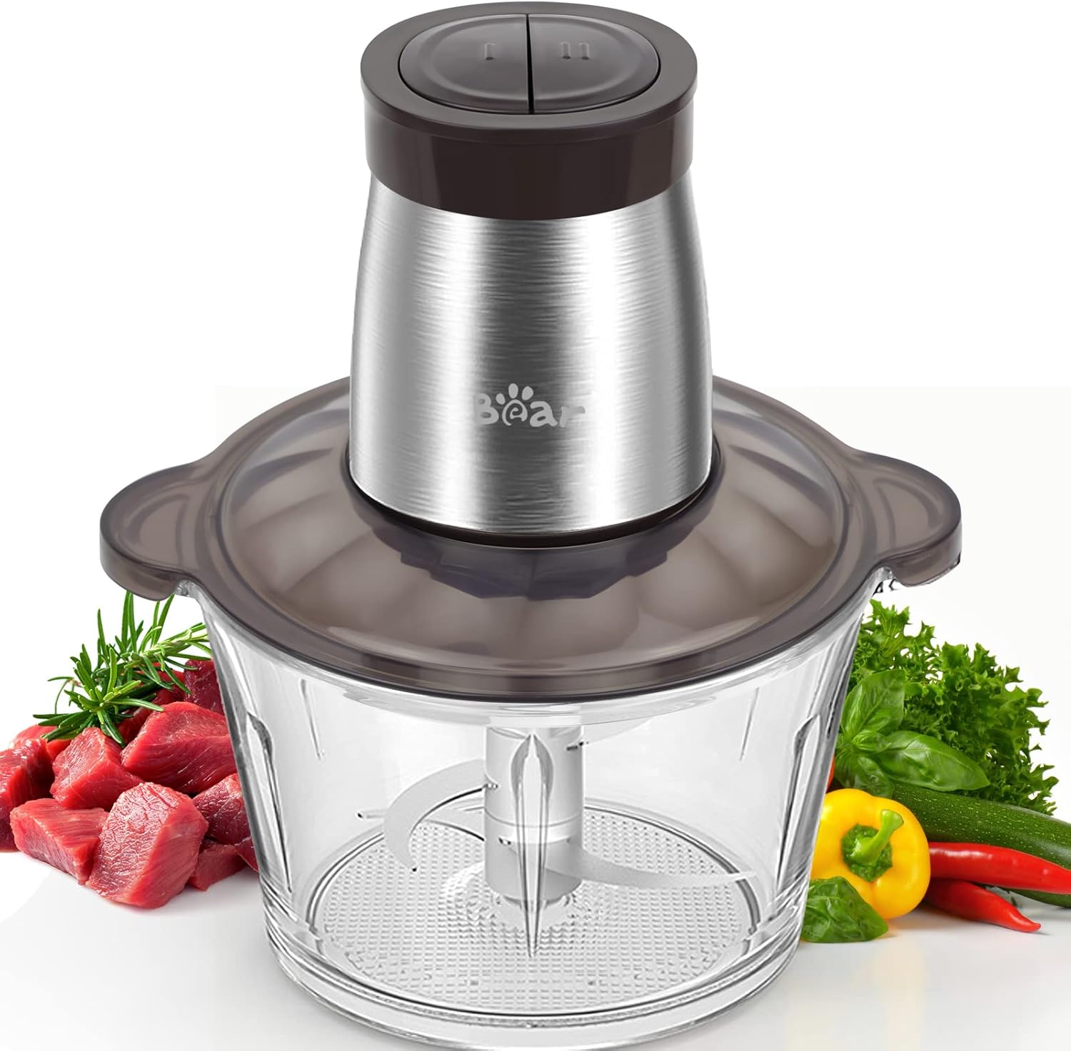 Bear 2L Food Processors 300W Electric Vegetable Ch...