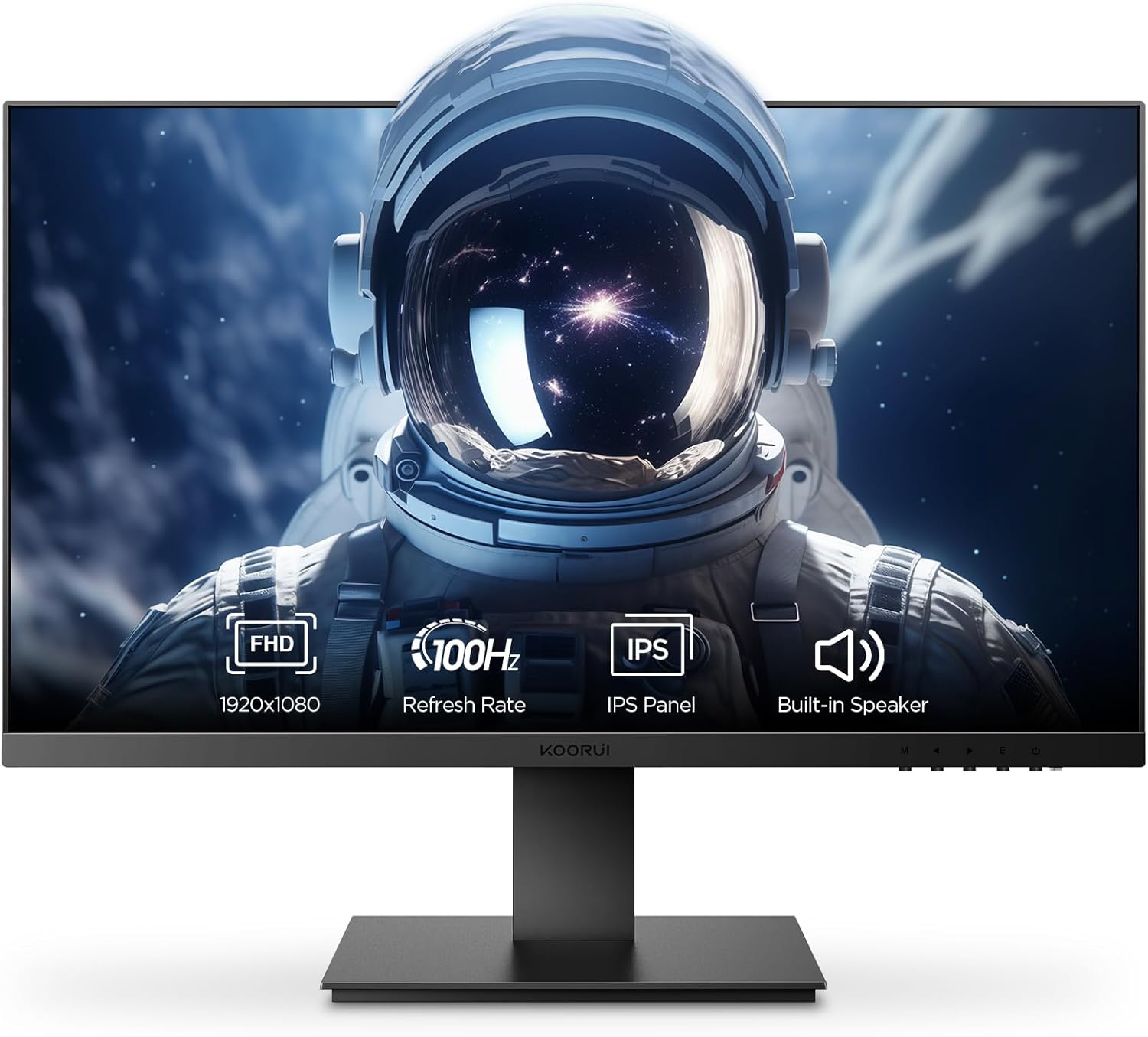 KOORUI 24 Inch Monitor, Build-in Speakers, PC Monitor IPS FHD 1080p, HDMI 1.4 (1...