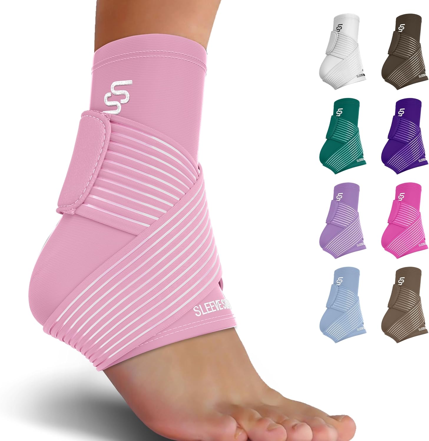 Sleeve Stars Ankle Brace for Sprained Ankle, Plantar Fasciitis Relief Ankle Supp...