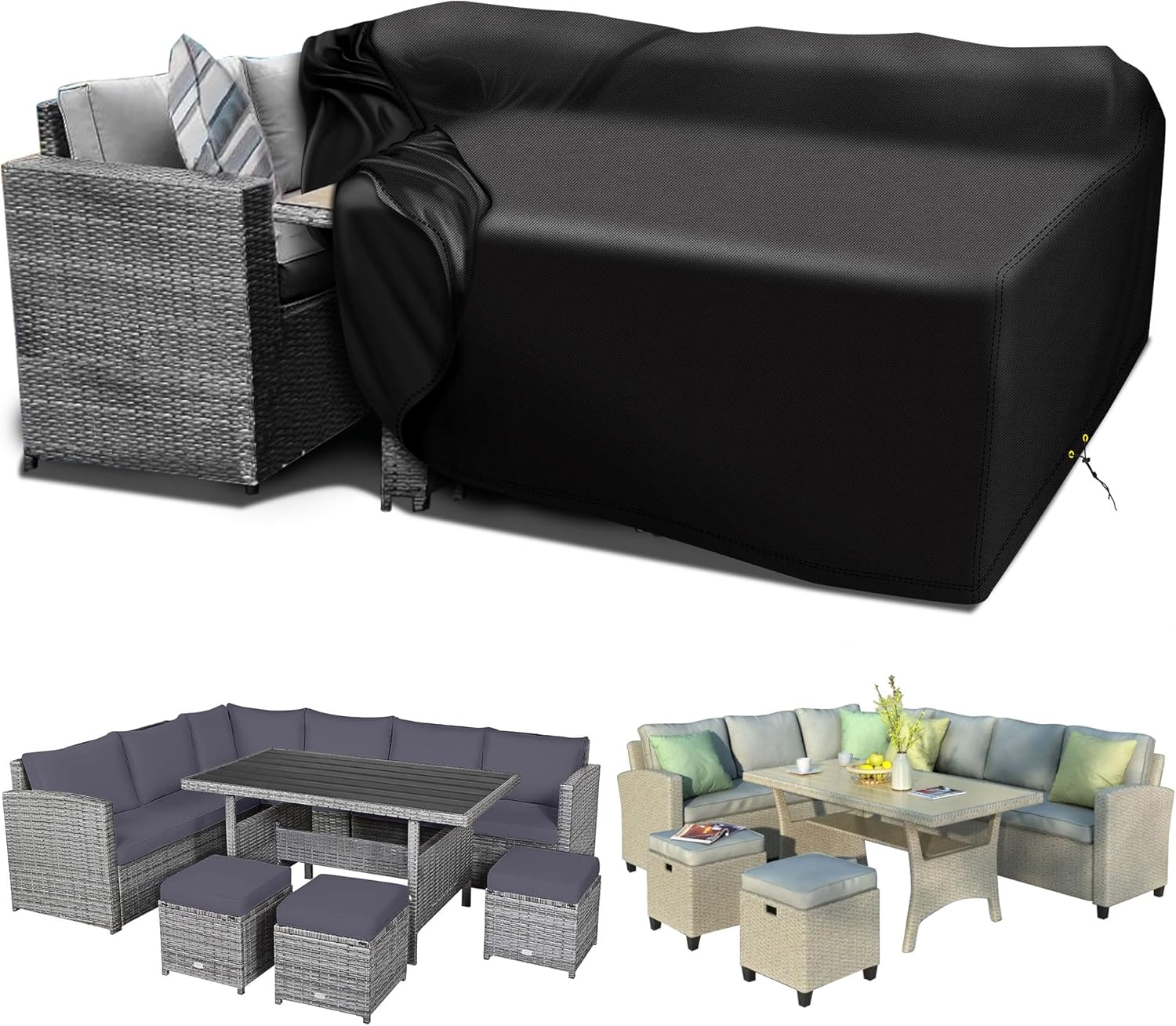 RICHIE Garden Furniture Covers Waterproof, 420D Ox...