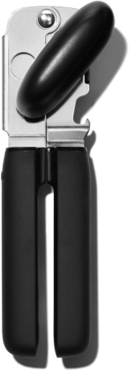 OXO Good Grips Soft Handled Tin Opener, Black/Silver Soft-Handled Single