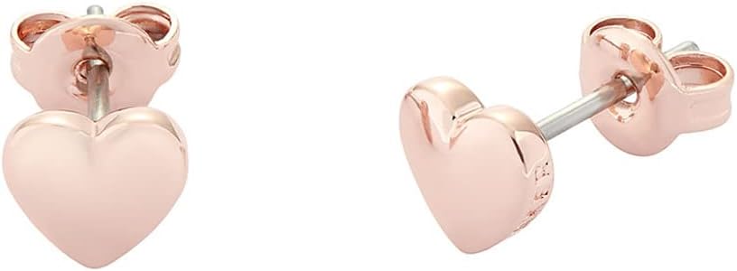 Ted Baker Harly Tiny Heart Stud Earrings For Women Rose Gold Tone