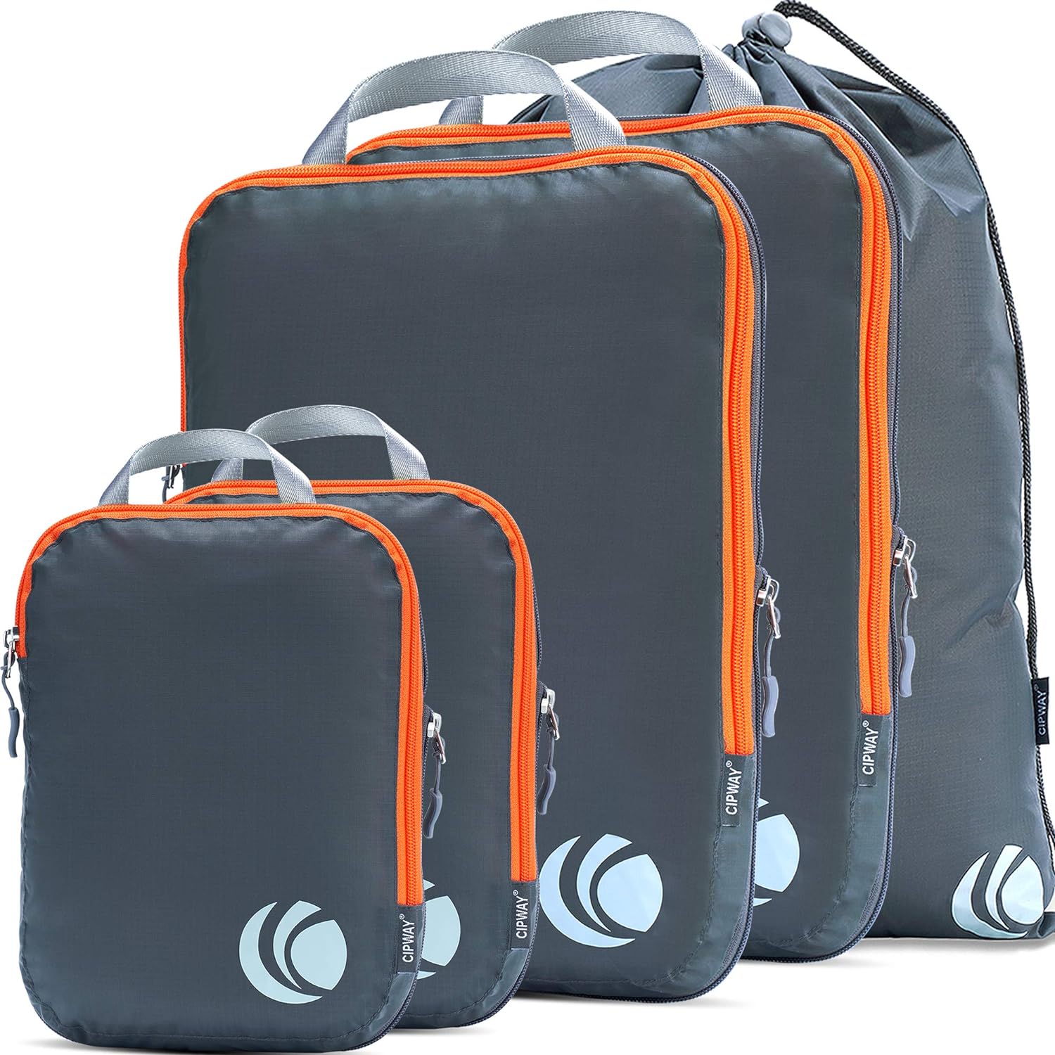 Cipway - 5 Set Compression Packing Cubes for Travel, Ultralight Packing Organize...