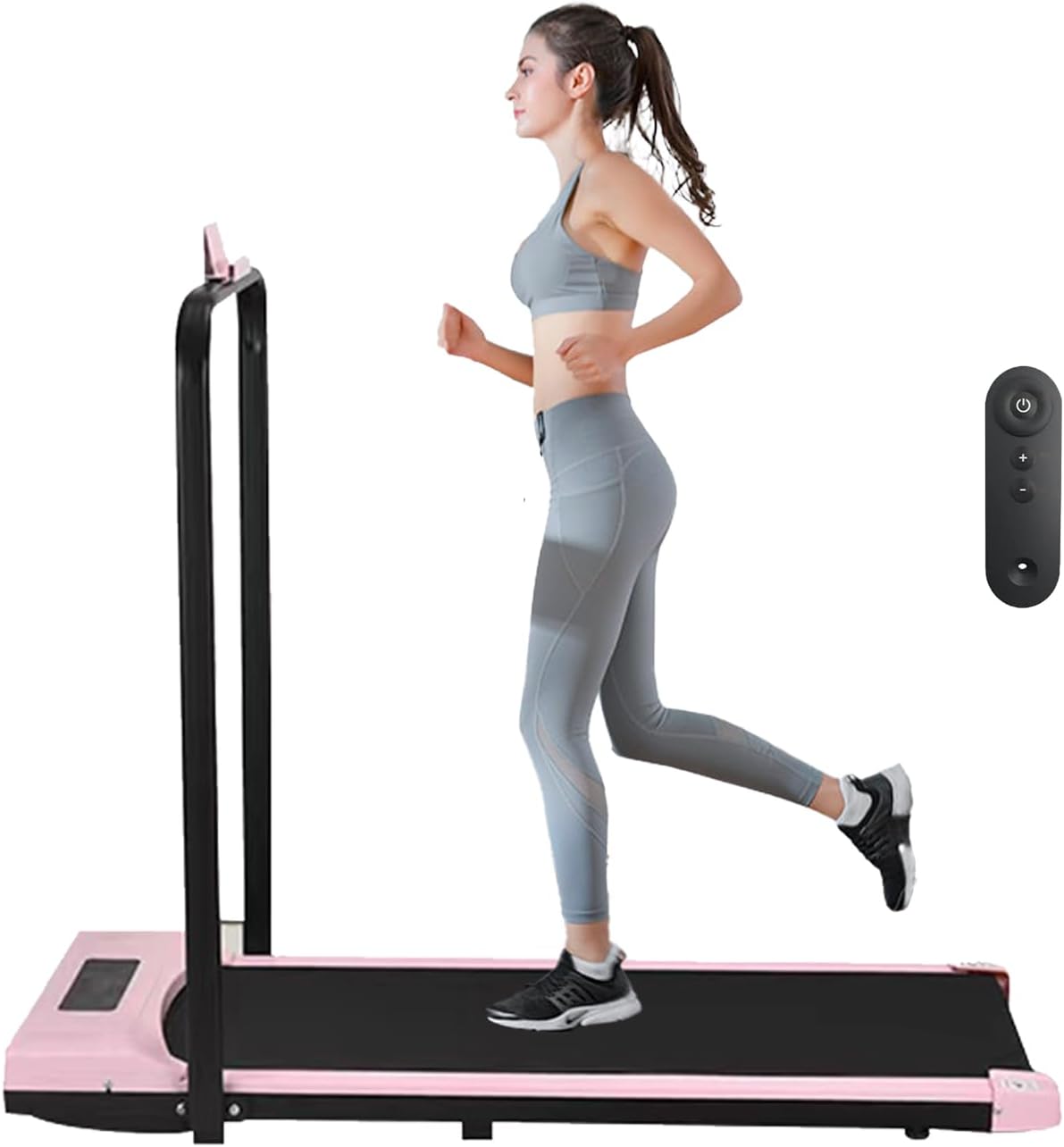 Under Desk Treadmill Foldable with App & Remote Control Bluetooth Speaker Walkin...