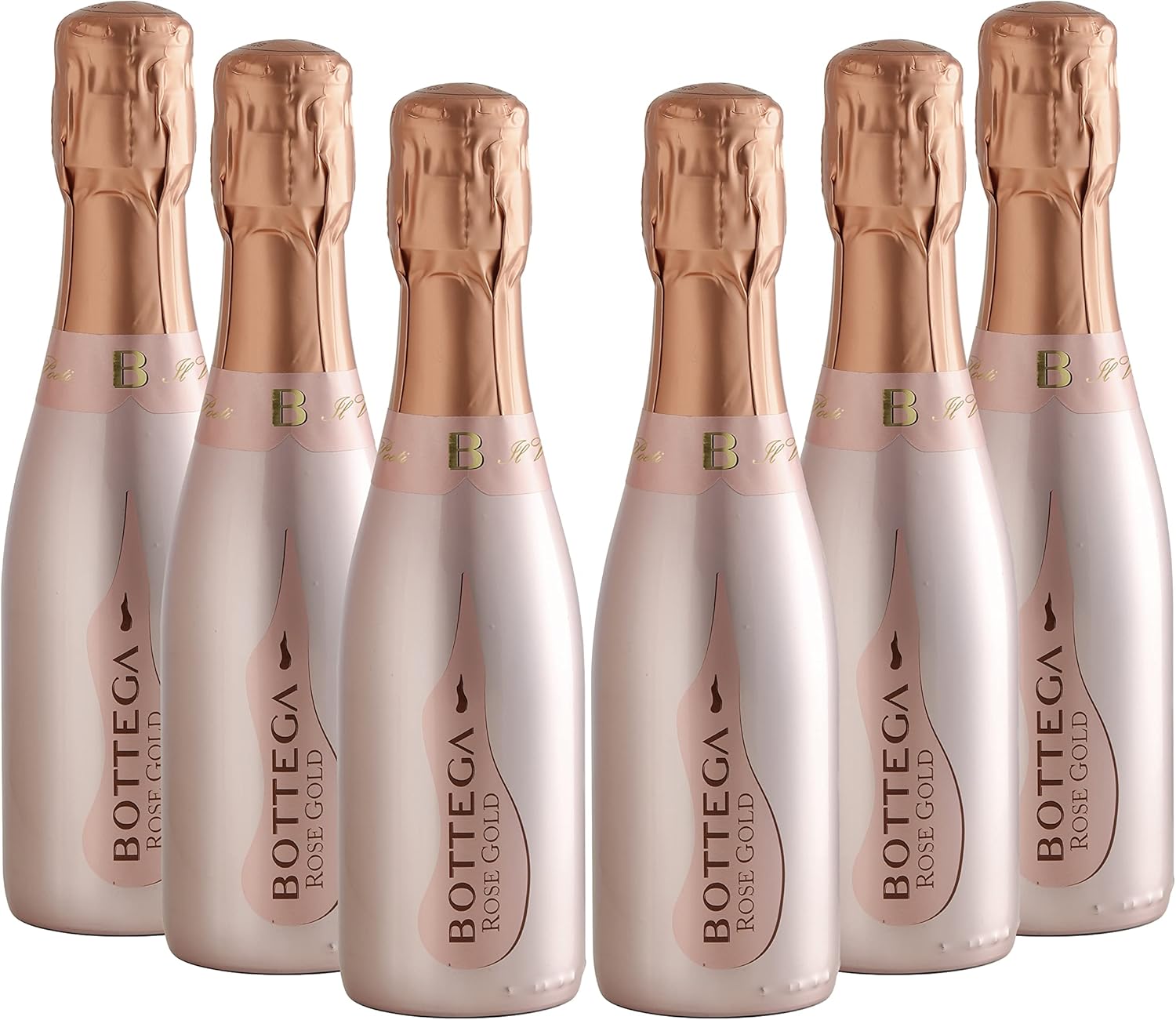 Bottega Rose Gold Pinot Nero Brut Rose Sparkling Wine - 6 x 200 ml 6 x 200ml