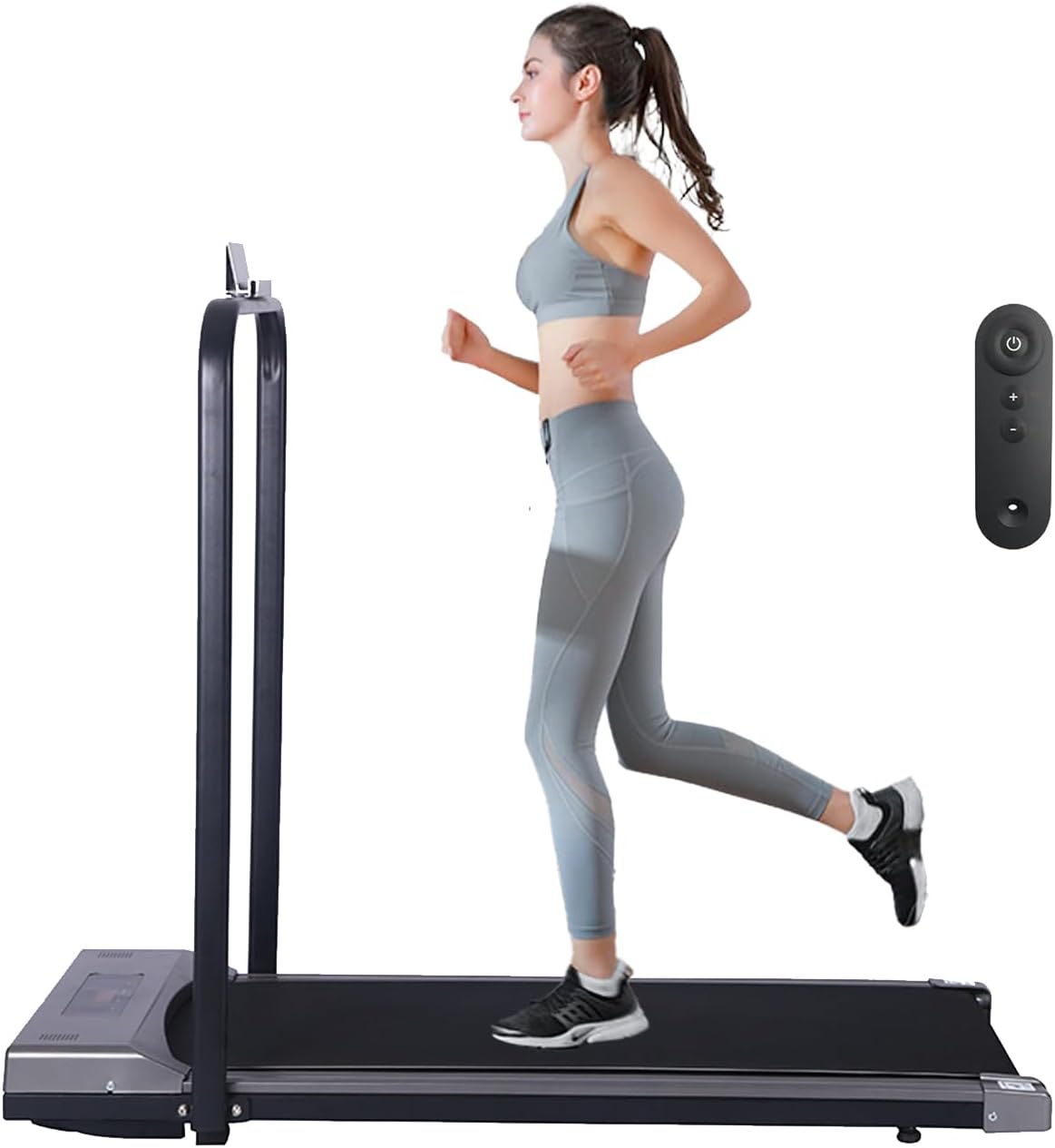 Under Desk Treadmill Foldable with App & Remote Control Bluetooth Speaker Walkin...