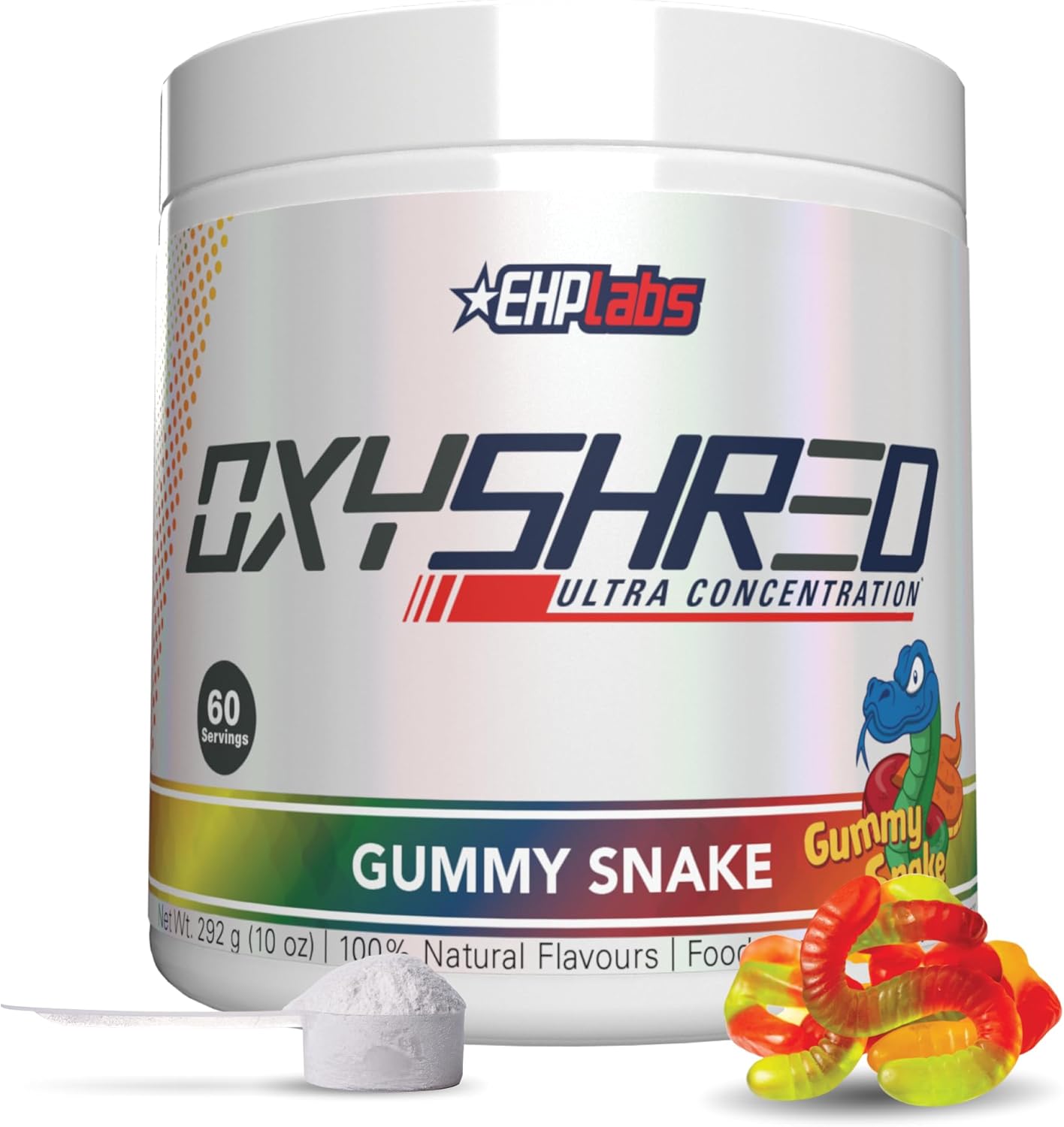 EHP Labs OxyShred Pre Workout Powder - Preworkout Powder with L Glutamine & Acet...