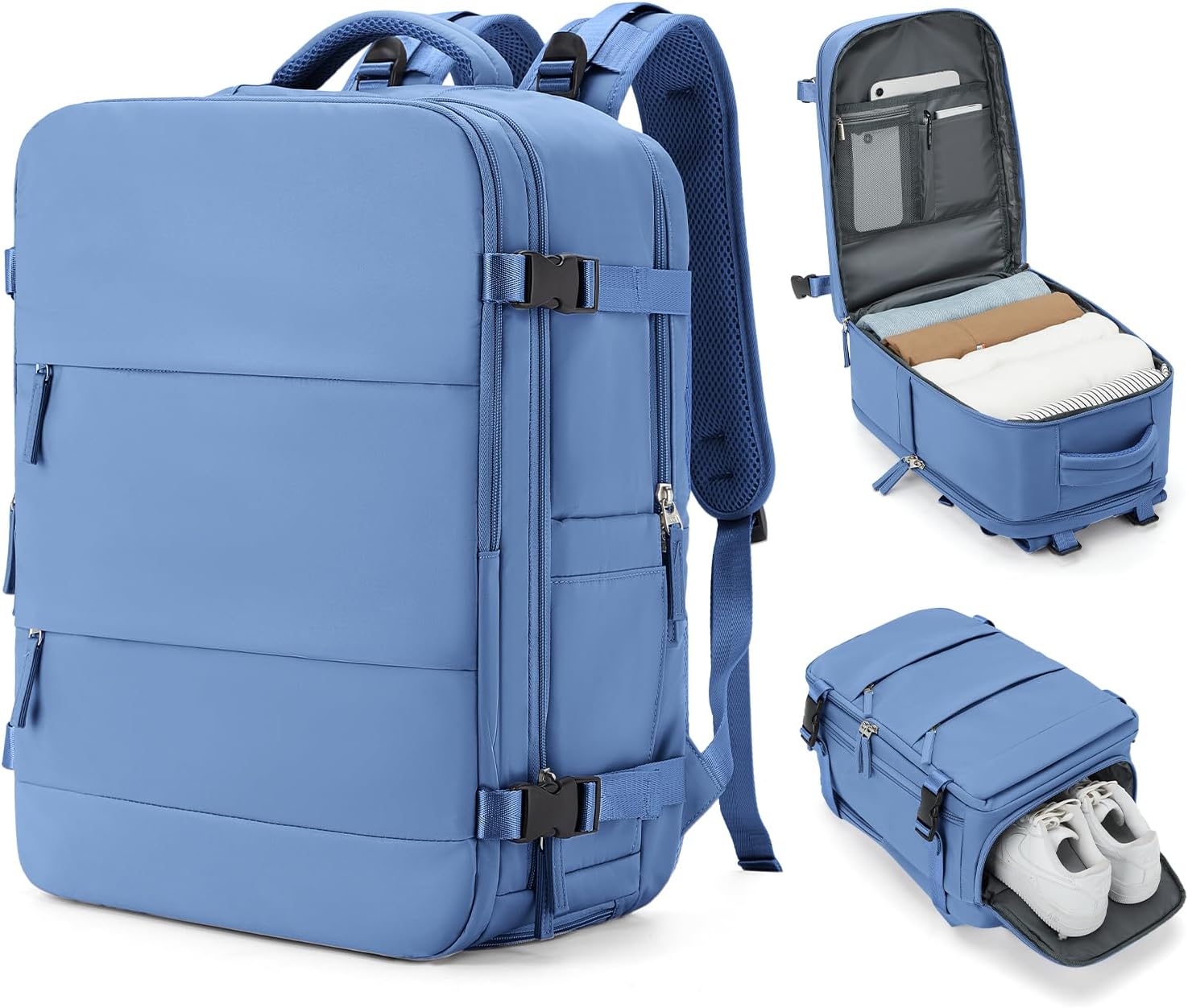 coowoz Travel Backpack Carry On for Women Man Gym Backpack with Laptop Compartme...