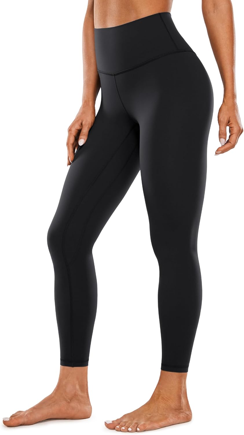 CRZ YOGA Womens Brushed Naked Feeling Workout Leggings 25" - High Waisted Gym Co...