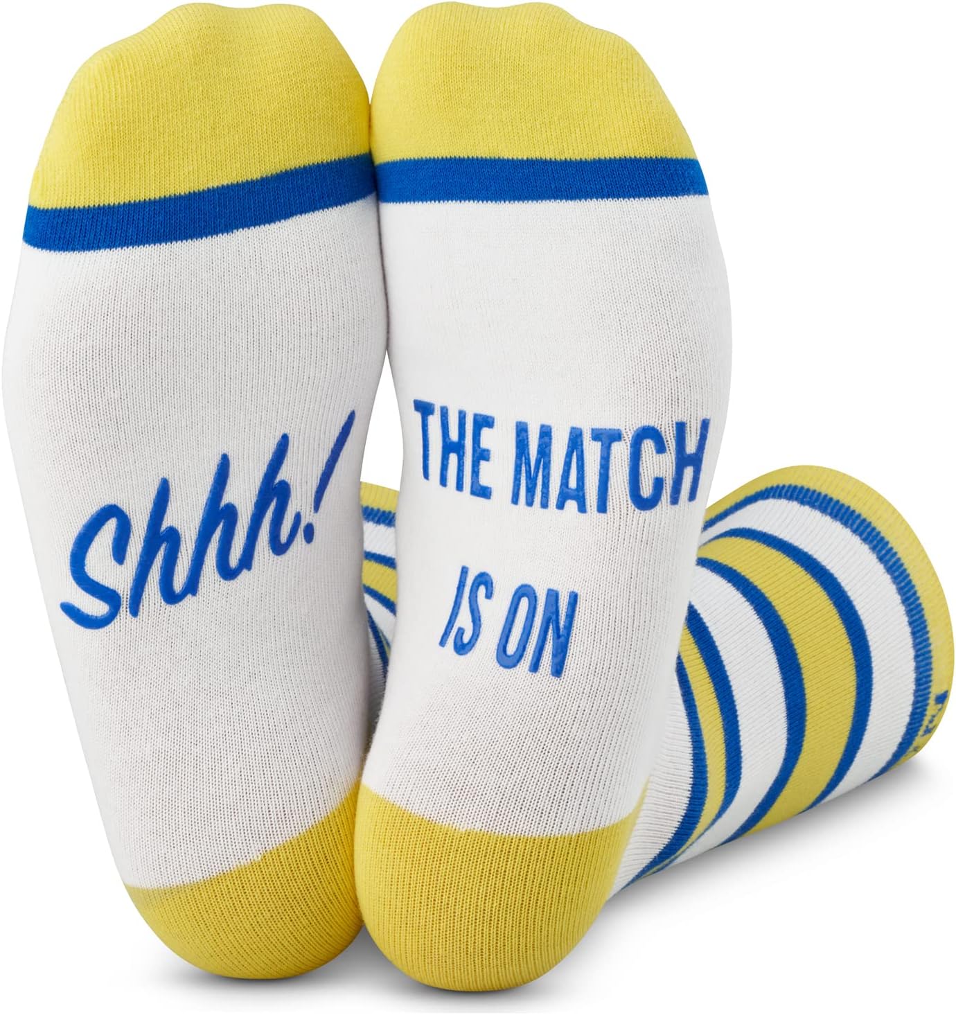 Football Fan Lounge Socks - Great Gift For Football Fans - 'Shhh! The Match Is O...