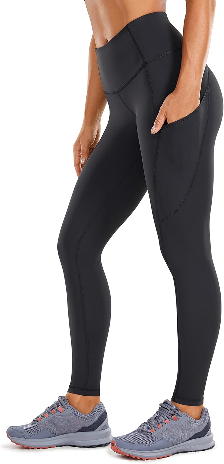 CRZ YOGA Women's Naked Feeling Workout Leggings 25 Inches - High Waisted Yoga Pa...