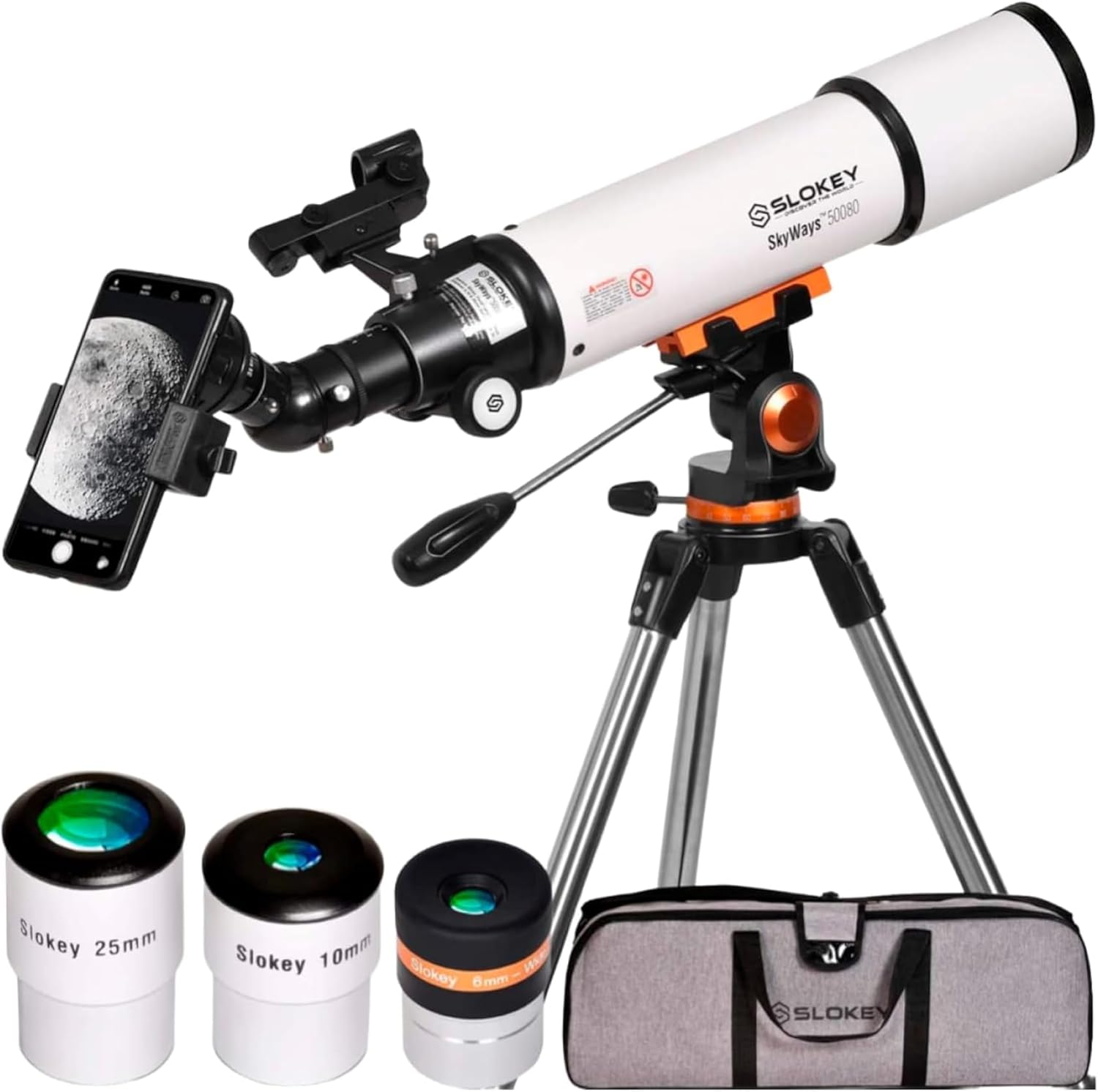 Slokey 50080 Astronomical Telescope for Kids - Portable 25x-250x Refractor Teles...