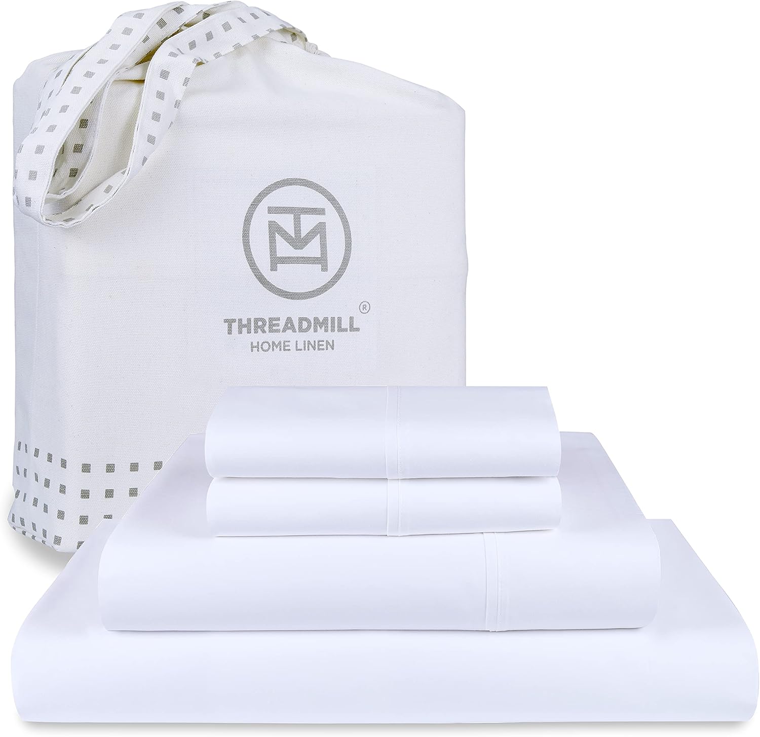 Threadmill 100% American Supima Cotton Sheets King Size - 1000 Thread Count, 4Pc...