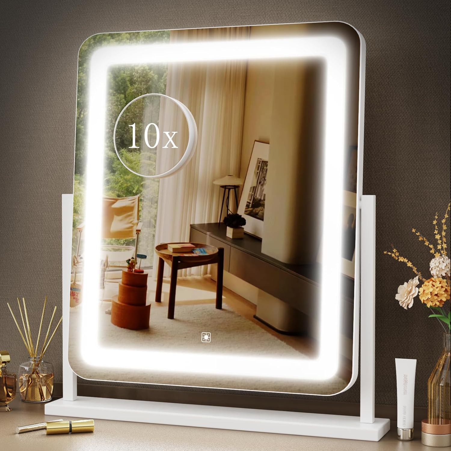 Makeup Vanity Mirror with Lights 15.2" Large LED Lighted Mirror, Hollywood Make...