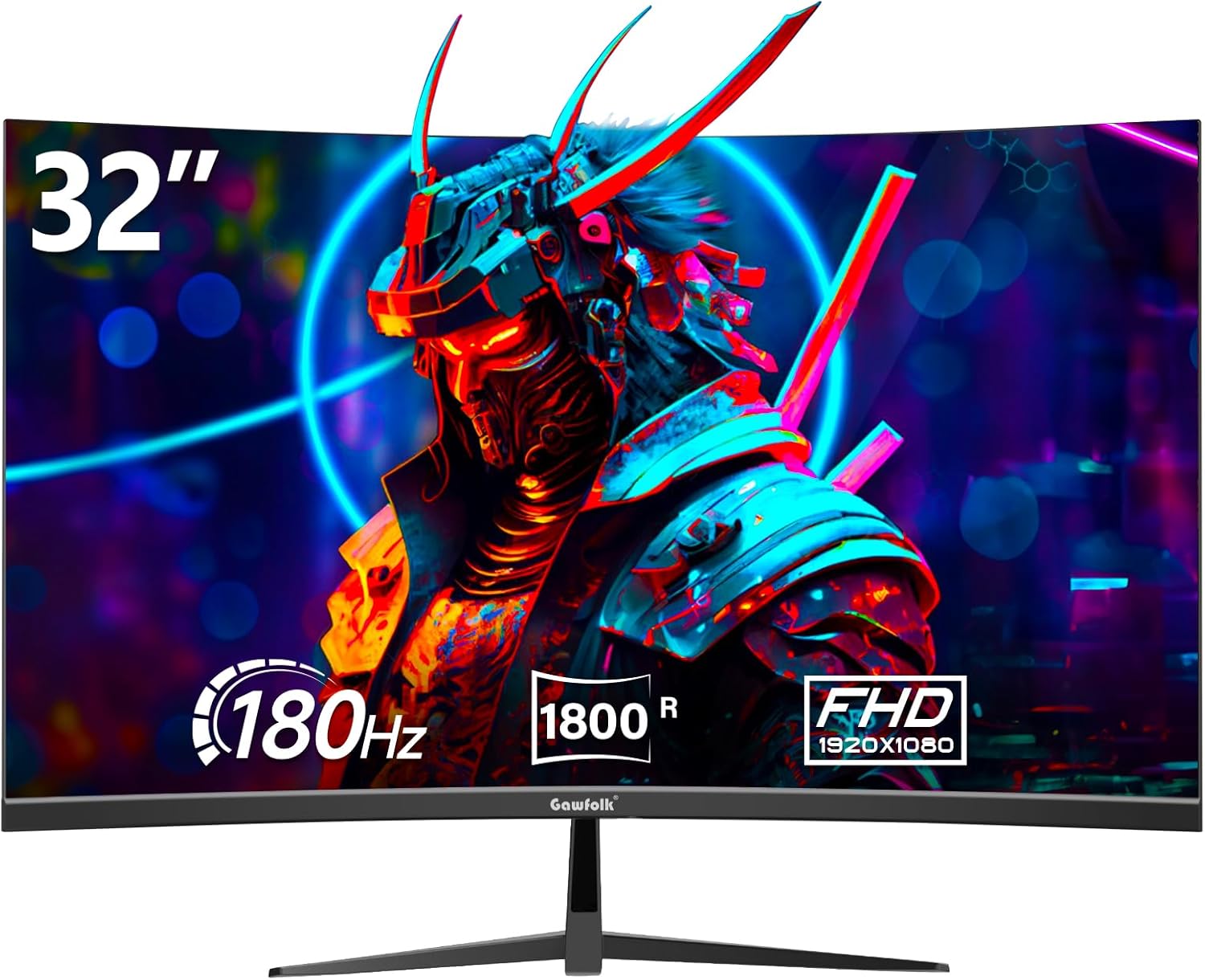 32 inch Gaming Monitor 1800R Curved Computer Monitors 165HZ/180HZ PC Monitors VA...