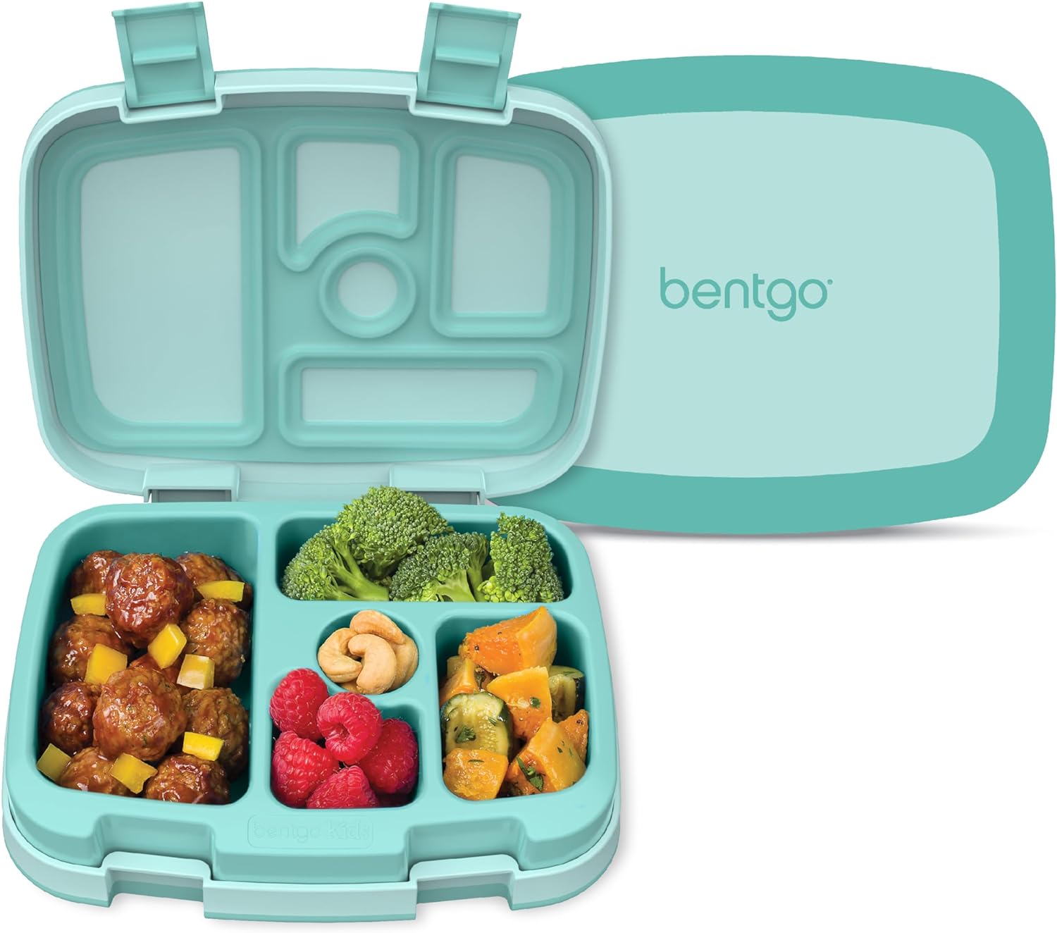 Bentgo Kids Bento-Style 5-Compartment Leak-Proof Lunch Box - Ideal Portion Sizes...