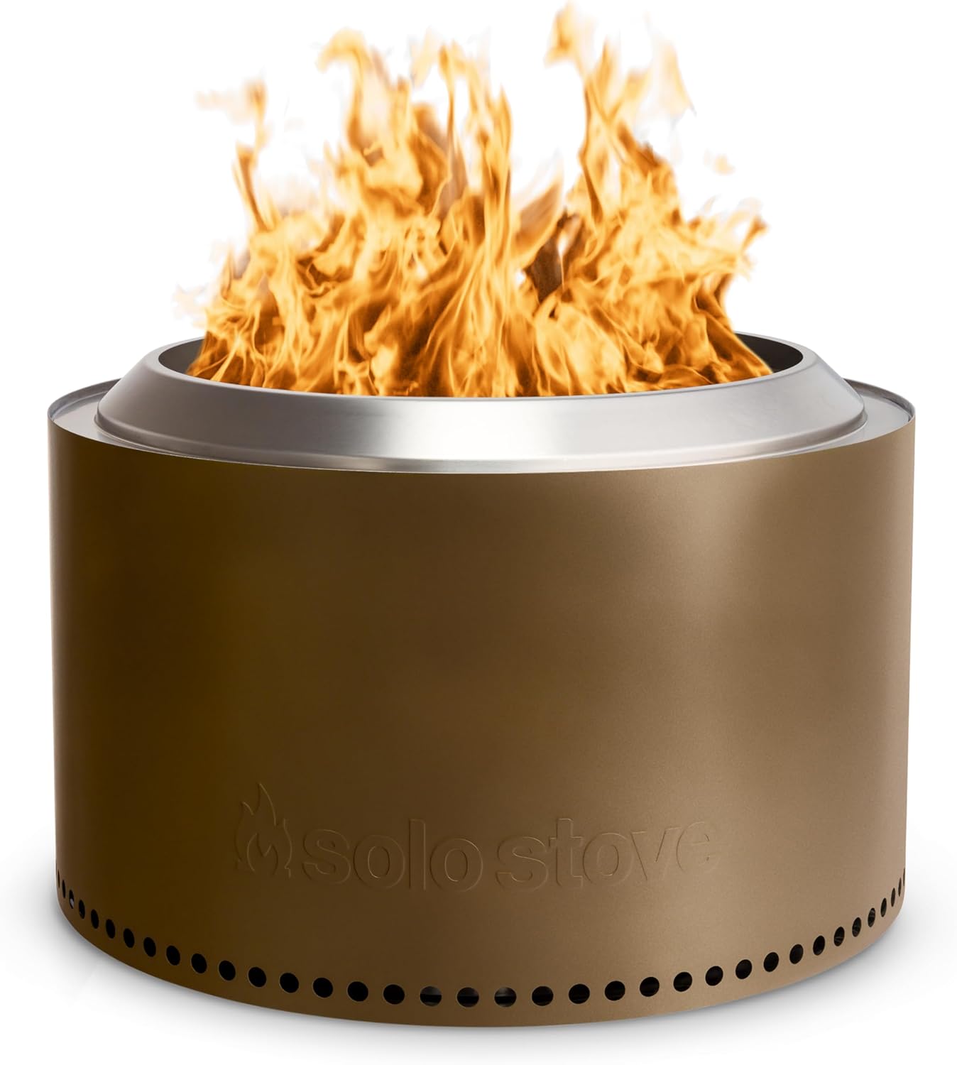Solo Stove Yukon 2.0, 27 Inch Smokeless Fire Pit with Removable Ash Pan - Wood B...