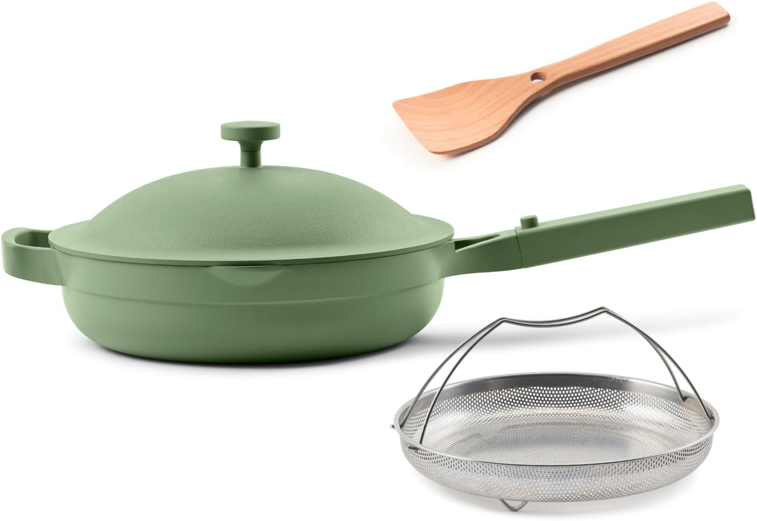 Our Place 26.7 cm Ceramic Nonstick Skillet Pan, Toxin-Free with Stainless Steel...