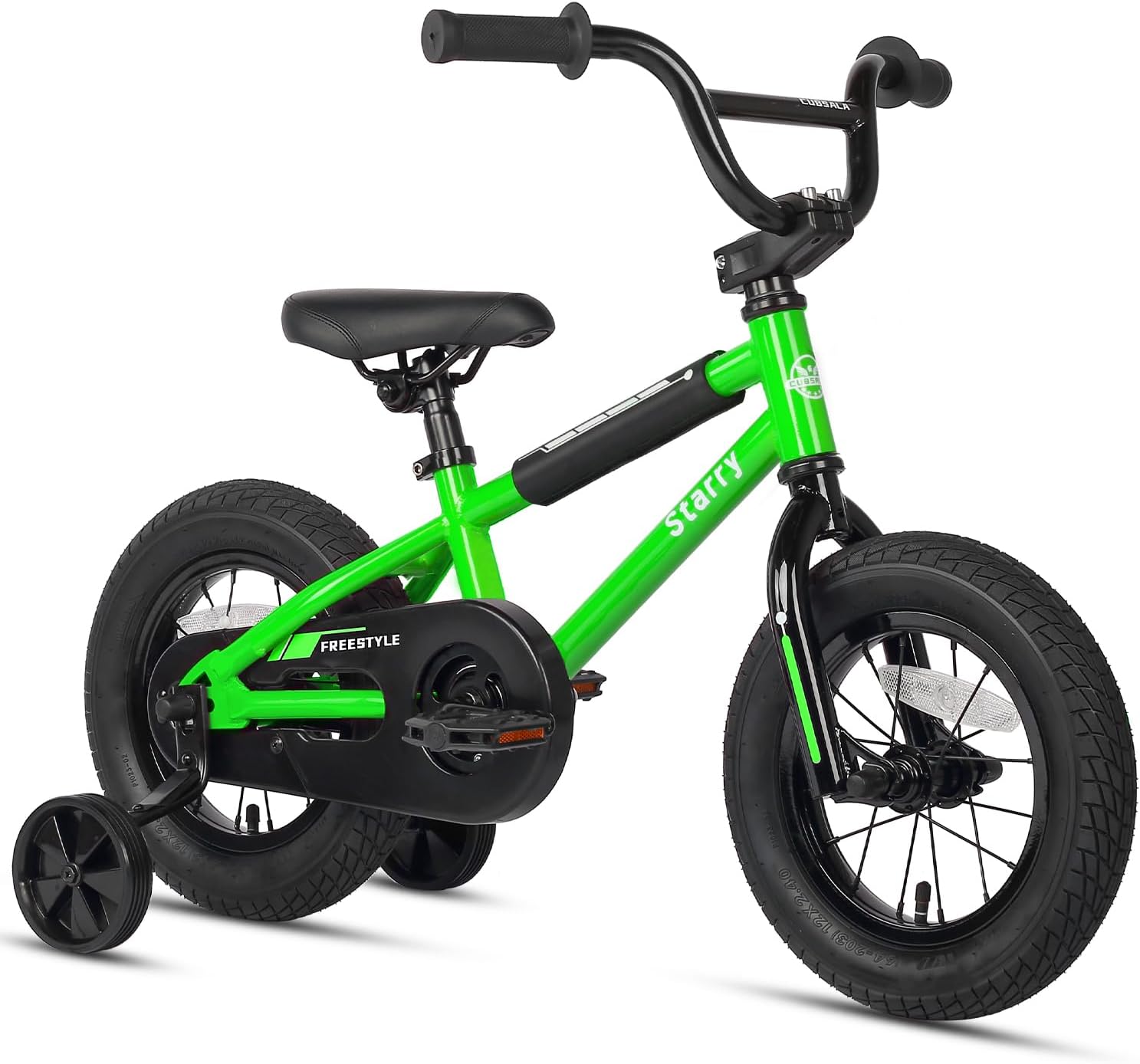 12 14 16 Inch Kids Bike BMX Style Bicycle with Training Wheels Coaster Brake for...