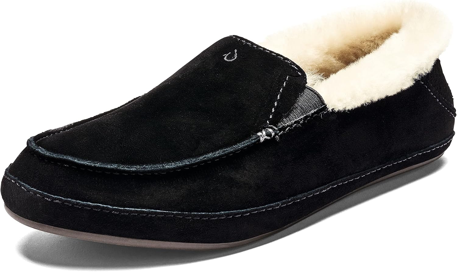OLUKAI Ku'una Slipper, Women's Slip-On Shoes, Genuine Shearling & Premium Nubuck...