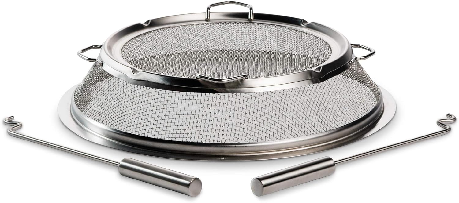Solo Stove Bonfire Shield - Durable Stainless Steel Spark Protector Mesh Screen...