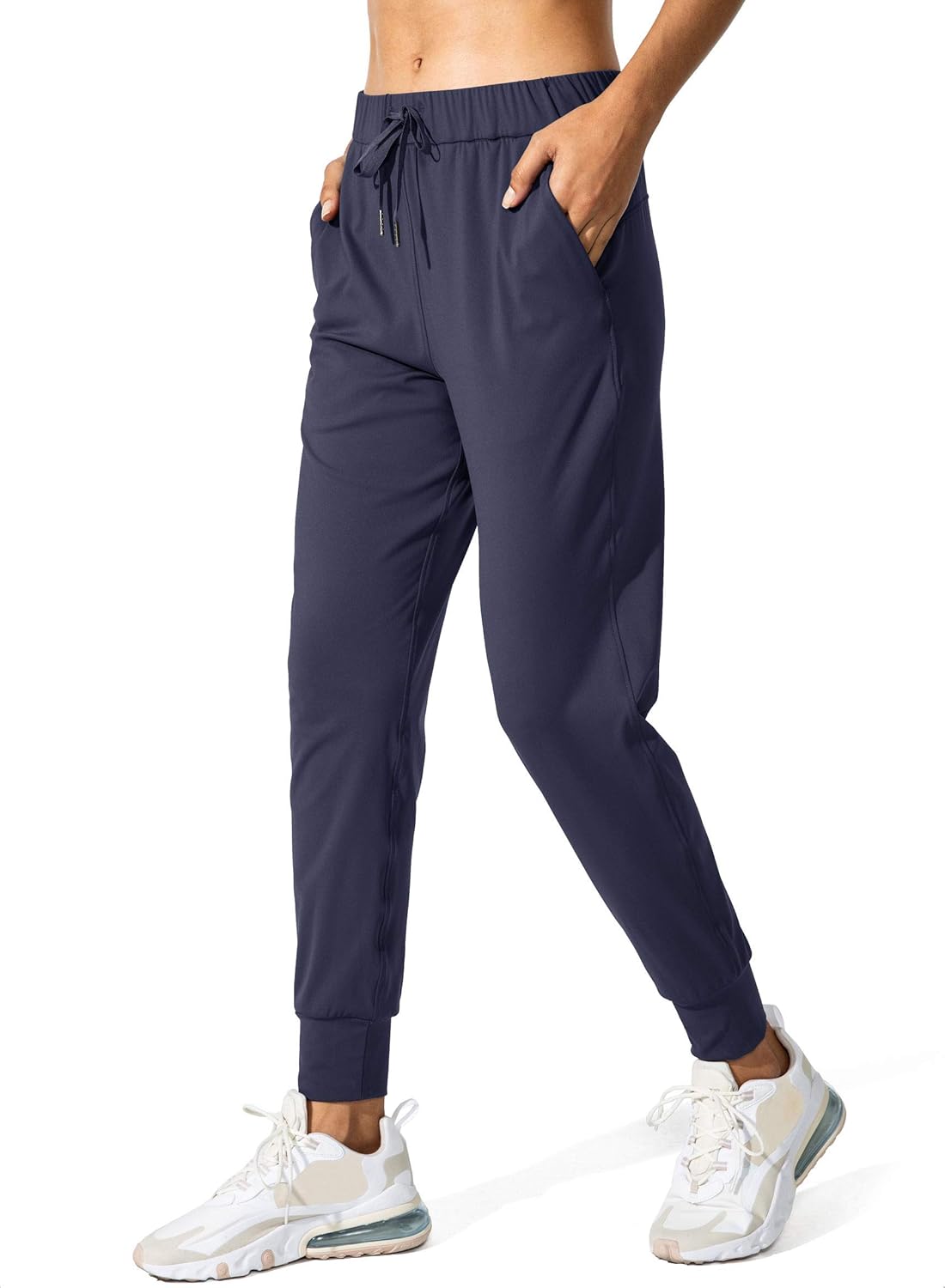 SANTINY Women's Joggers Pants Pockets Drawstring Running Sweatpants for Women Lo...