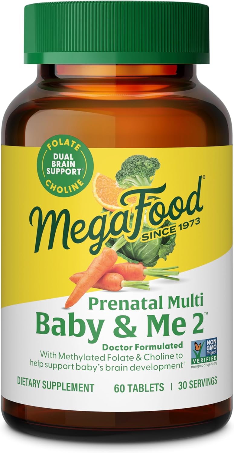 MegaFood Baby & Me 2 Prenatal Vitamin and Minerals - Vitamins for Women - with F...