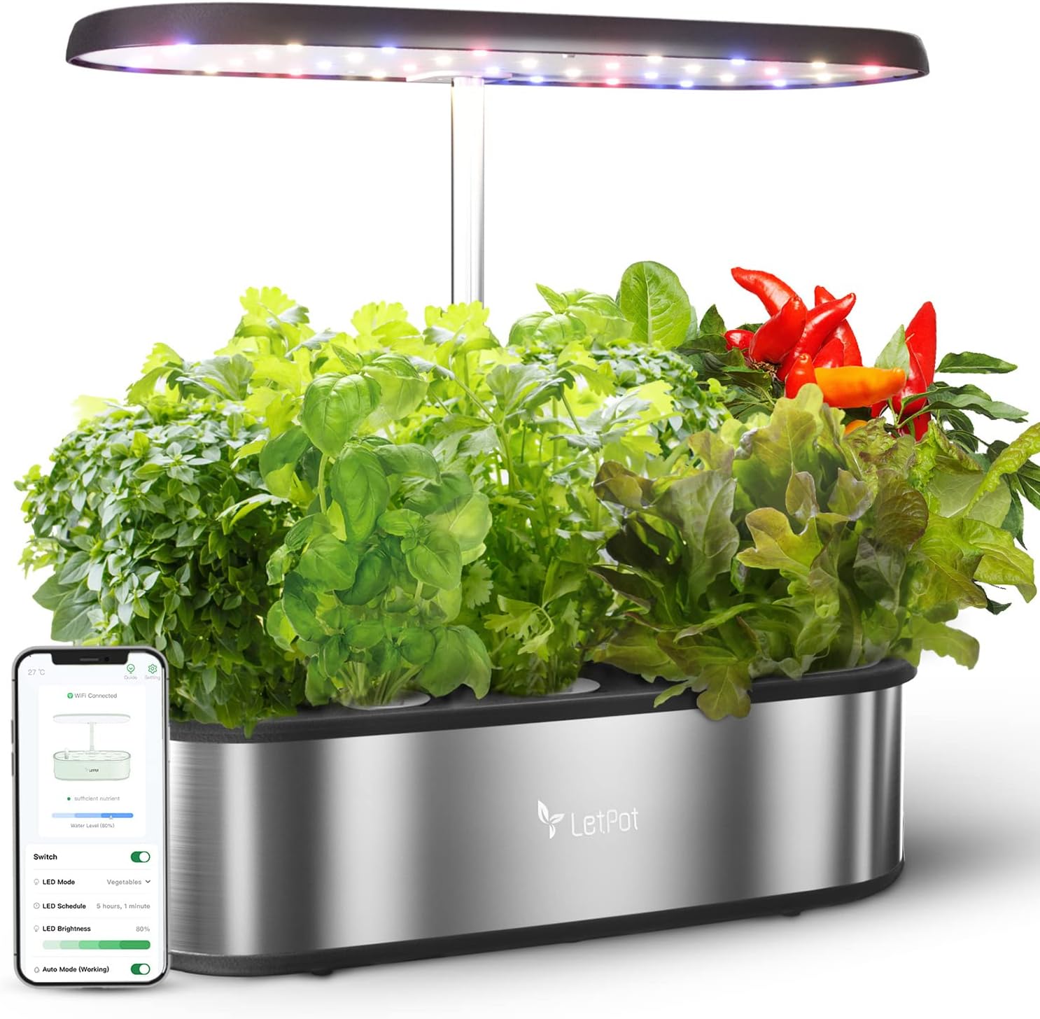 LetPot LPH-SE Hydroponics Growing System, 12 Pods...