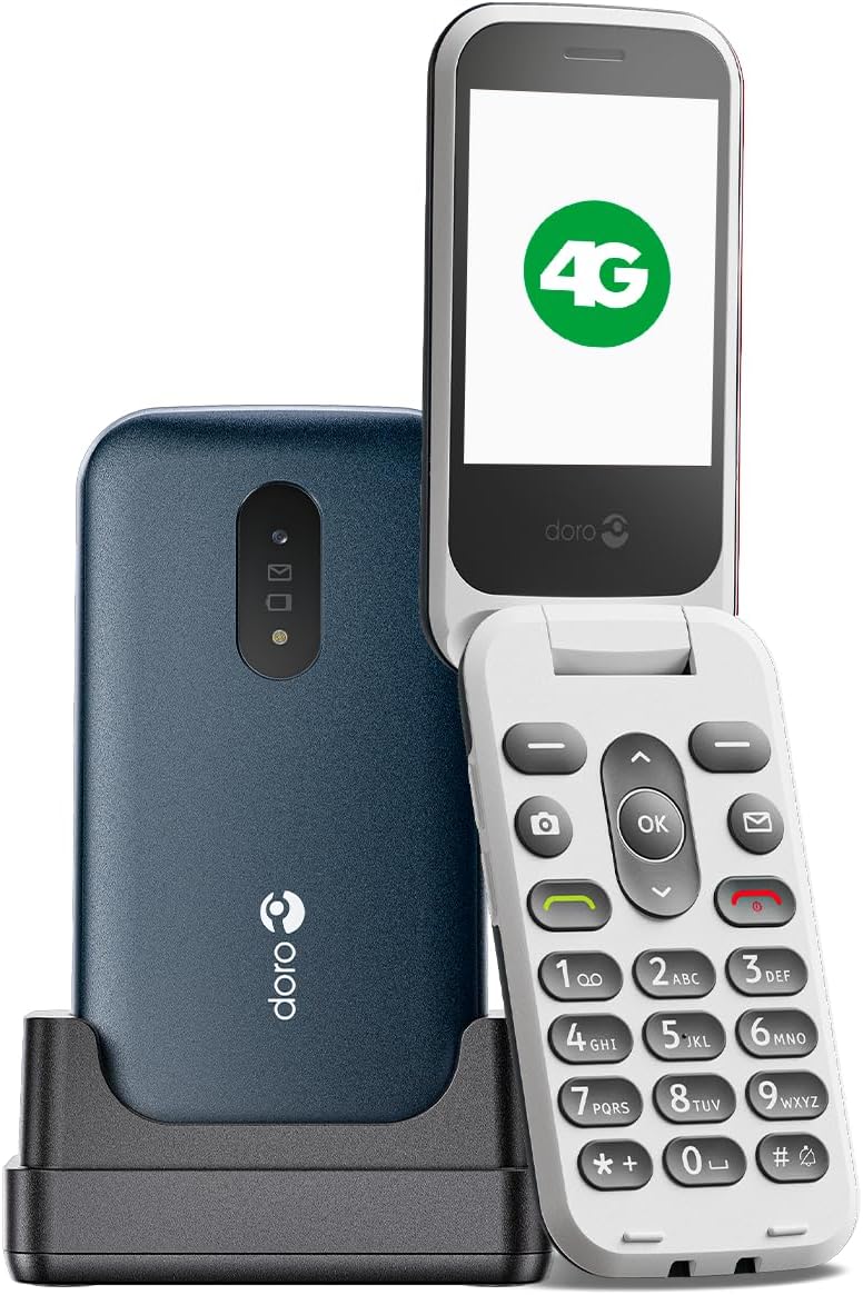 Doro 2820 4G Unlocked Basic Mobile Phone For Seniors With Loud And Clear Sound,...