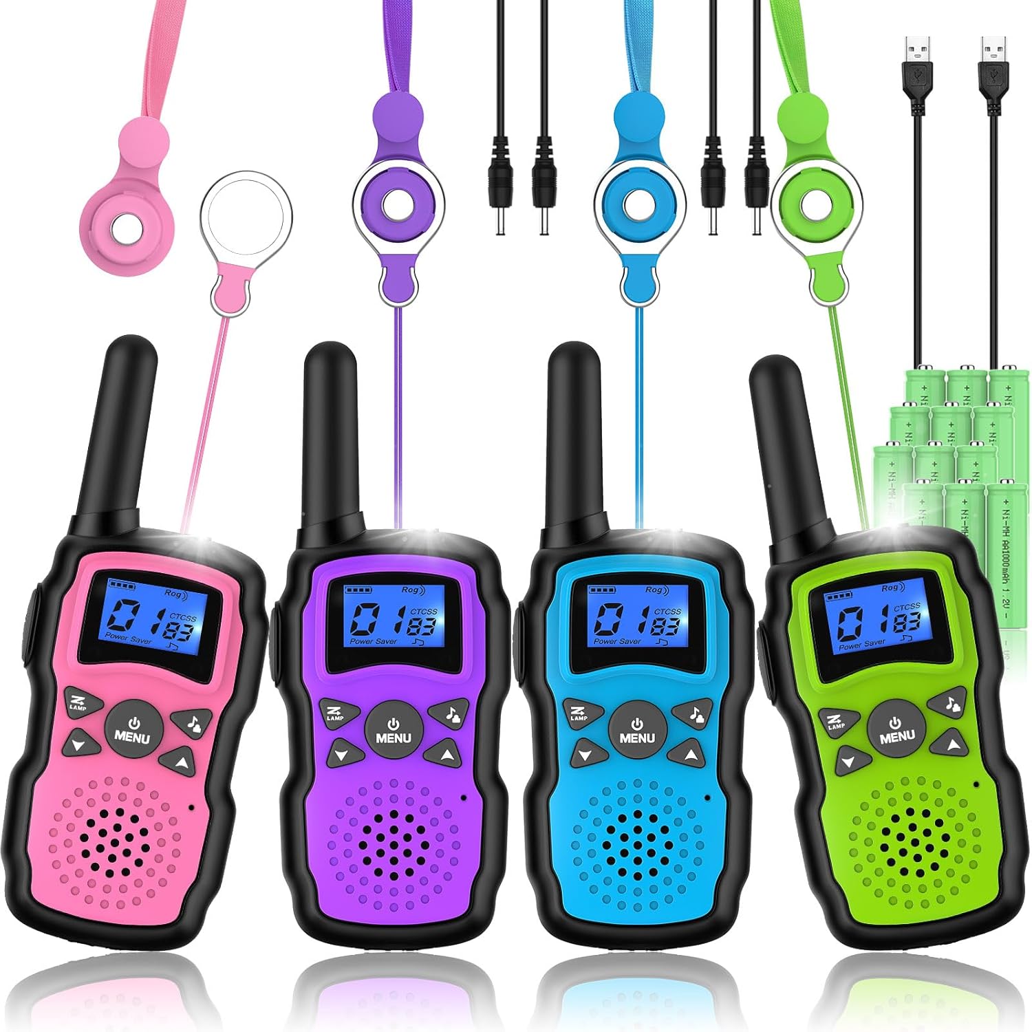 Wishouse Walkie Talkies Rechargeable for Kids Adults Long Range,Xmas Birthday Gi...