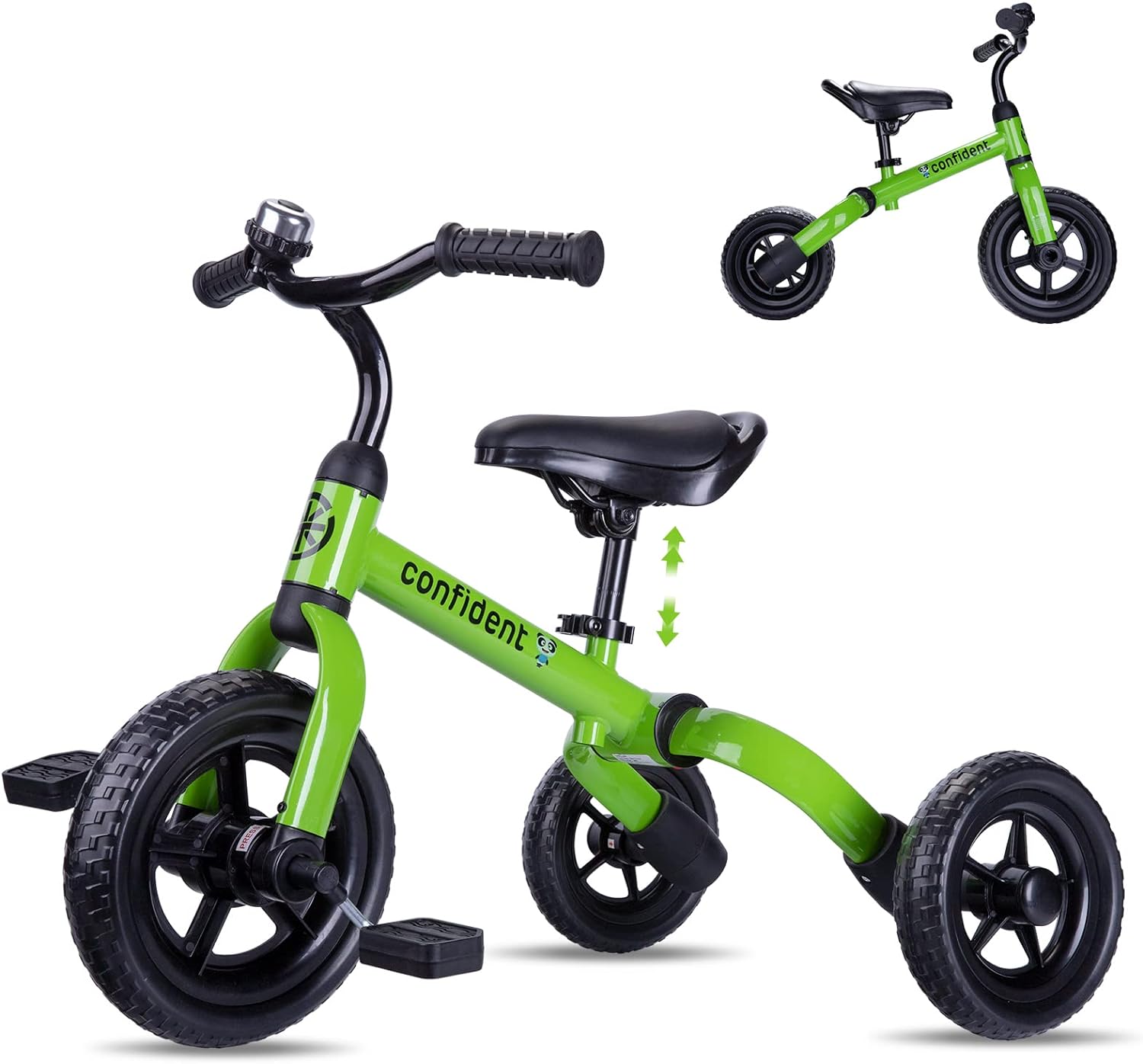 YGJT 3 in 1 Tricycle for Toddlers Age 2-5 Years Old, Folding Kids Balance Bikes...