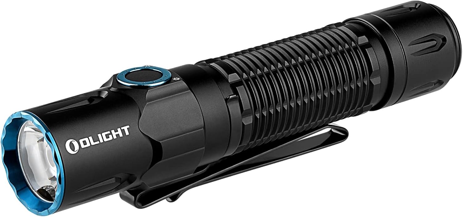 OLIGHT Warrior 3S 2300 Lumens Rechargeable Tactical Flashlight, Compact Dual-Swi...