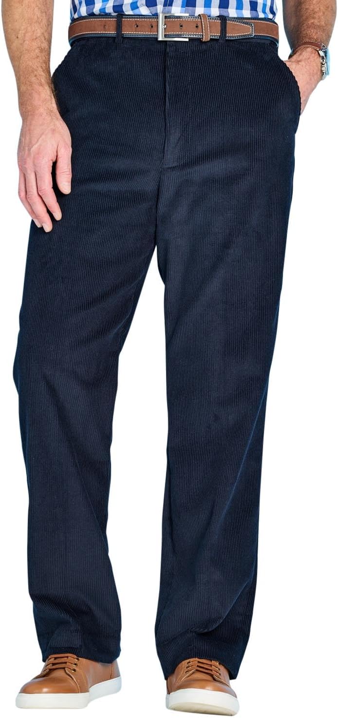 Chums | Men's | Cotton Corduroy Trouser | Hidden Extra Waistband Pants | 36W / 2...