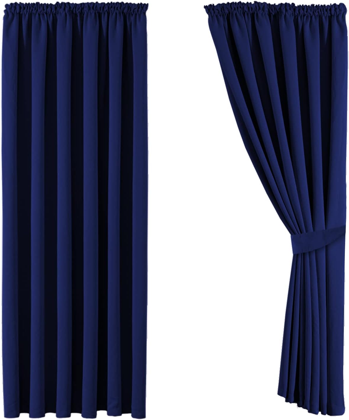 Aspire Homeware Blackout Curtains for Living Room - Pencil Pleat Bedroom Curtain...