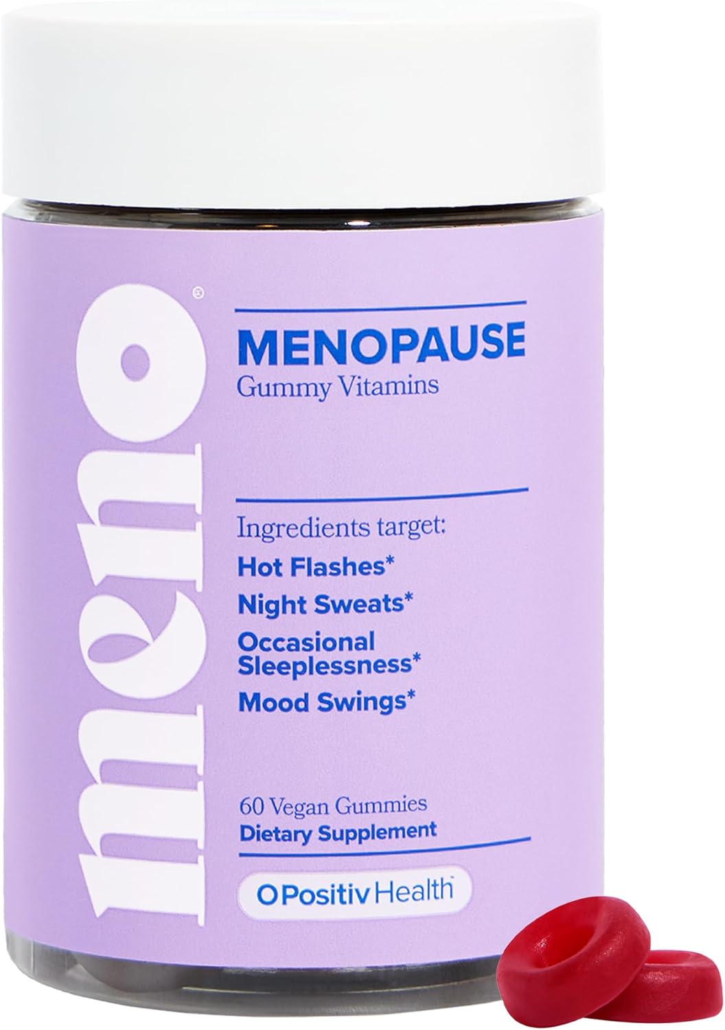 MENO Gummies for Menopause, 30 Servings (Pack of 1) - Hormone-Free Menopause Sup...