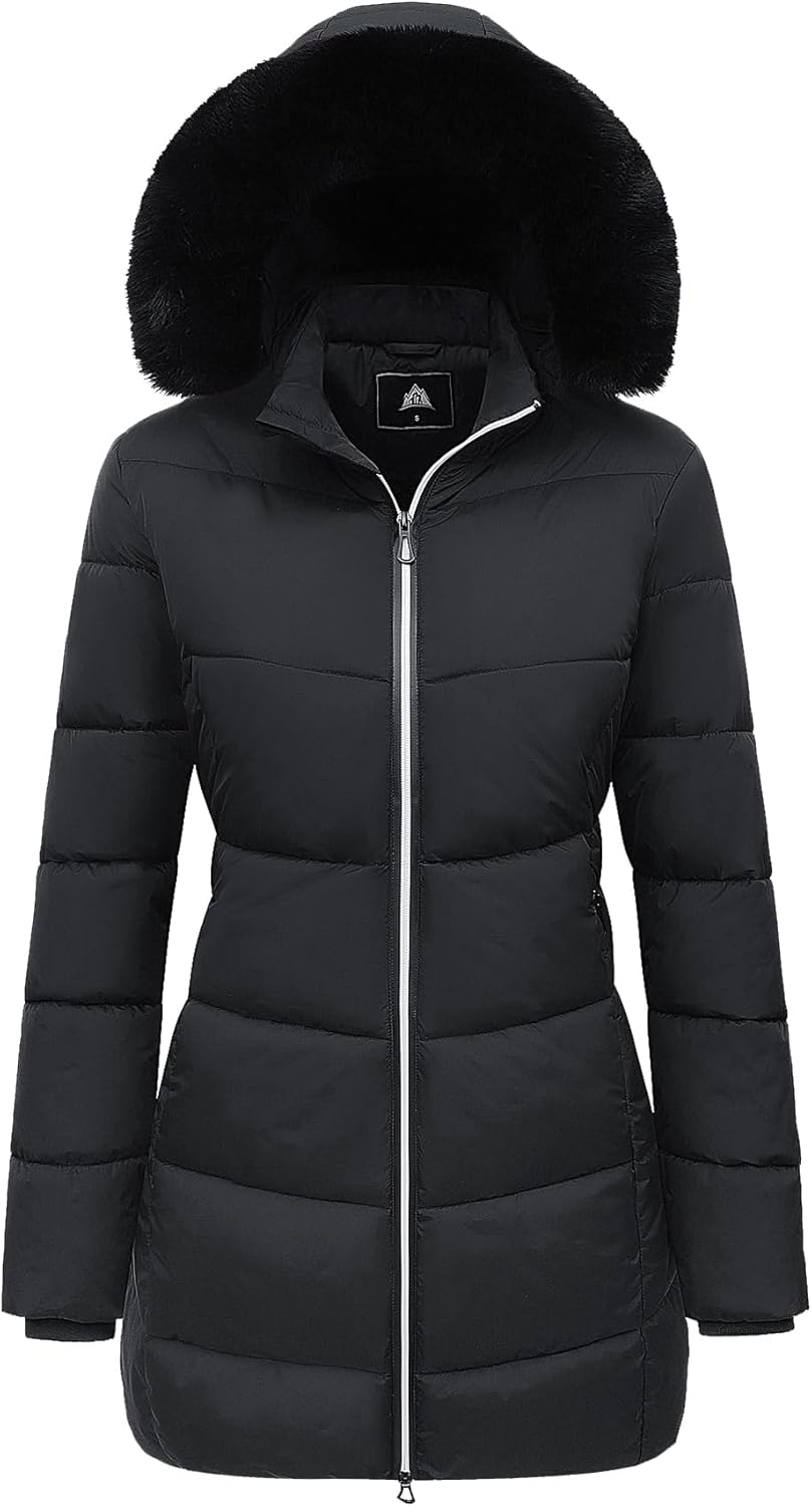 MOERDENG Women's Winter Windproof Warm Down Coats Waterproof Thicken Hooded fash...