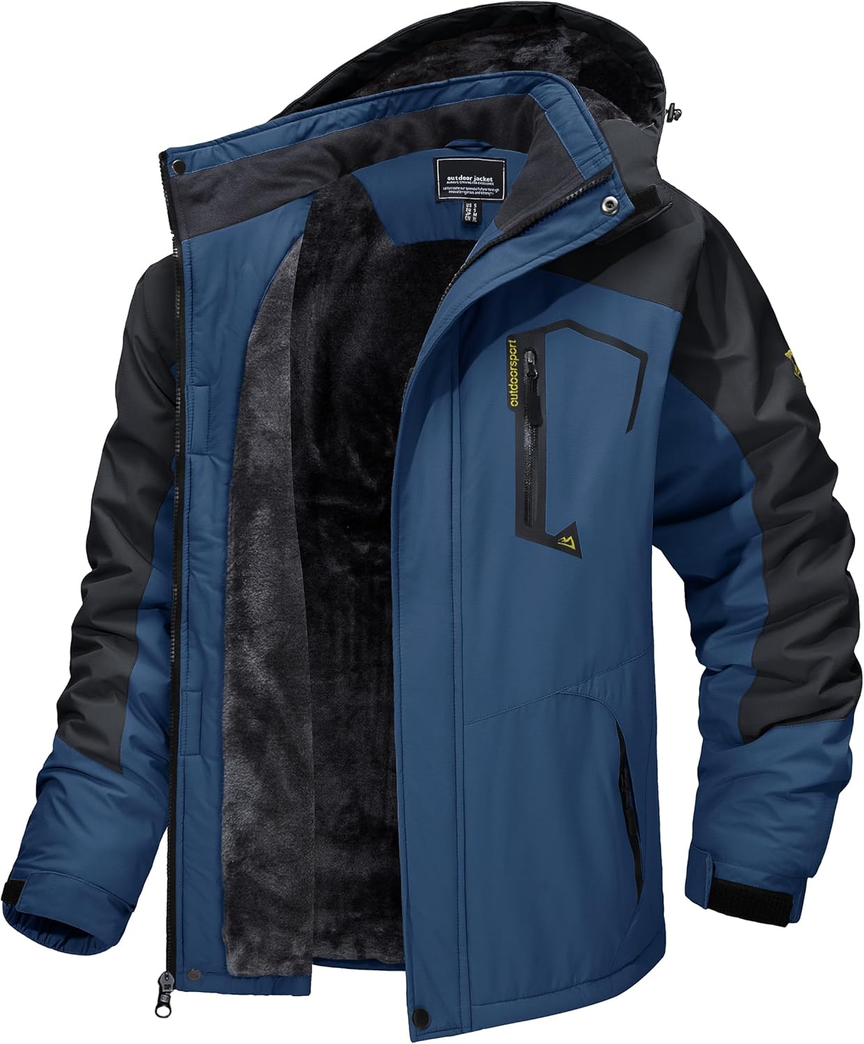 TACVASEN Men's Winter Skiing Jackets Waterproof Fleece Coats Insulated Thermal S...