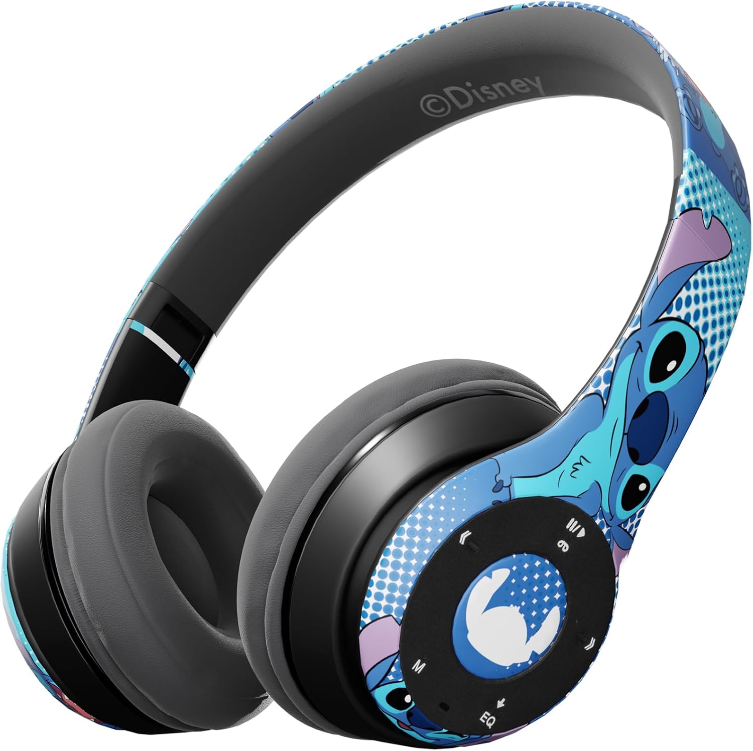 Disney Lilo & Stitch Expressions Bluetooth Over-Ear Headphones, Wireless Foldabl...