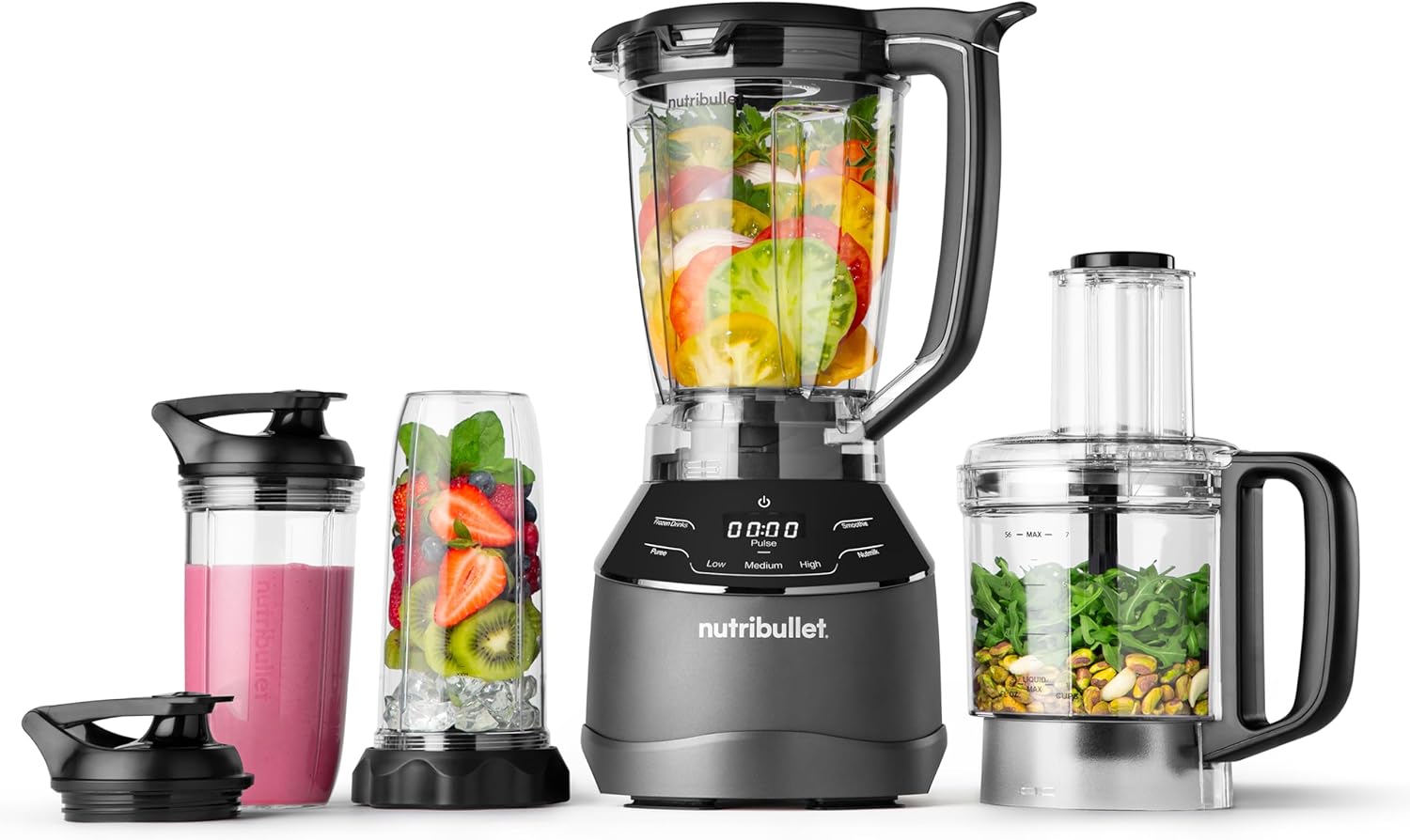 nutribullet Triple Prep System NBKS50100, Black Bl...