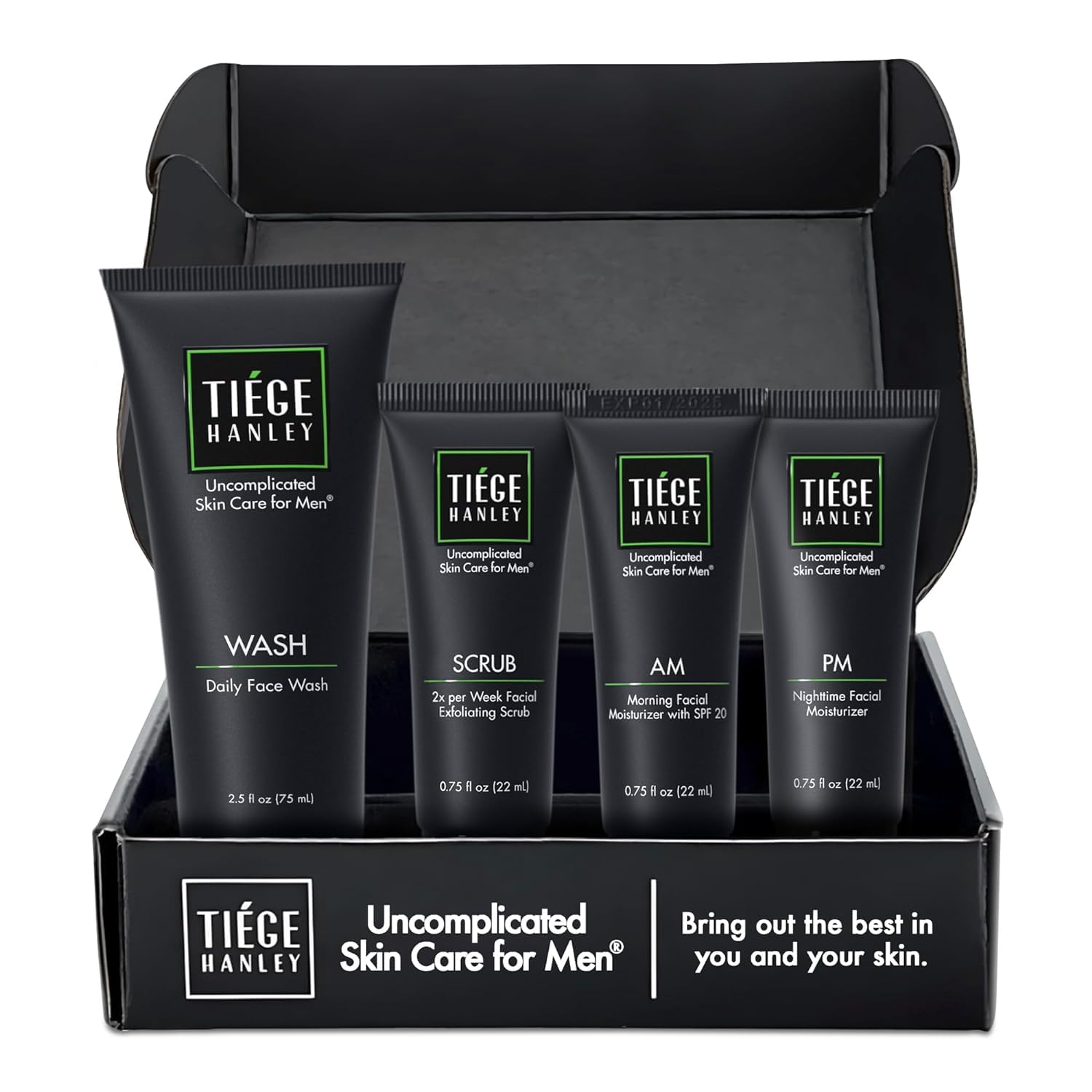 Tiege Hanley Mens Skin Care Set, Essential Skin Care Routine for Men (System Lev...