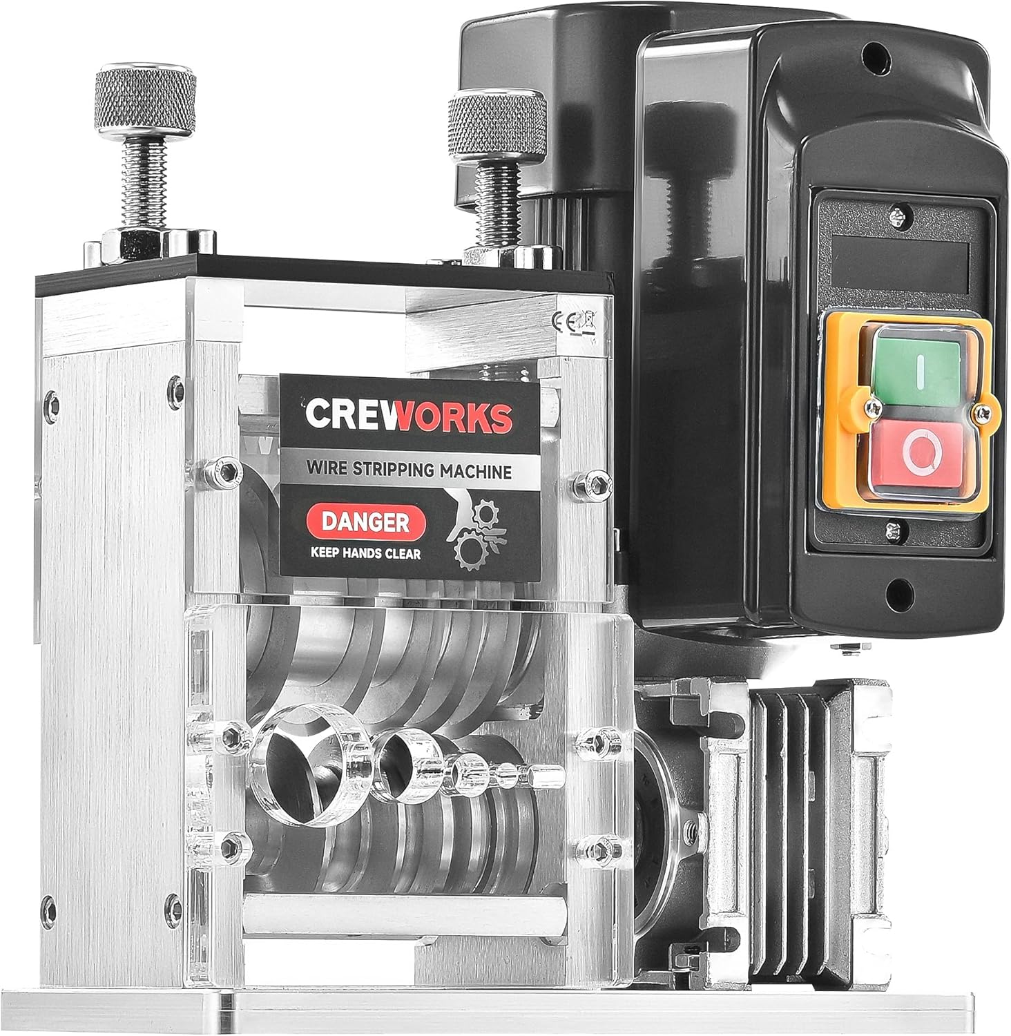 CREWORKS Automatic Wire Stripper for 1.5-30 mm Copper Wires, 5 Channel Electric...