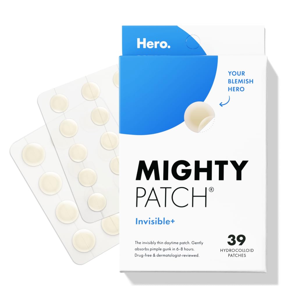 Hero Cosmetics Mighty Patch™ Invisible+ Patch - Daytime Hydrocolloid Acne Pimple...