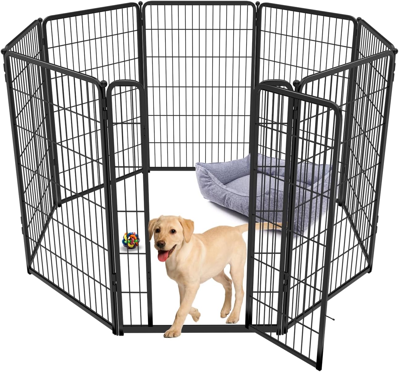 FXW Homeplus Indoor Dog Playpen - Stress-Free and Safe Play, 45 Inch 8 Panels fo...
