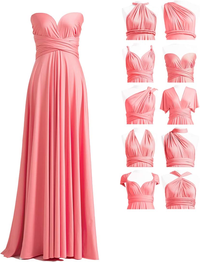 72styles Infinity Dress with Bandeau, Convertible Bridesmaid Dress, Long, Plus S...