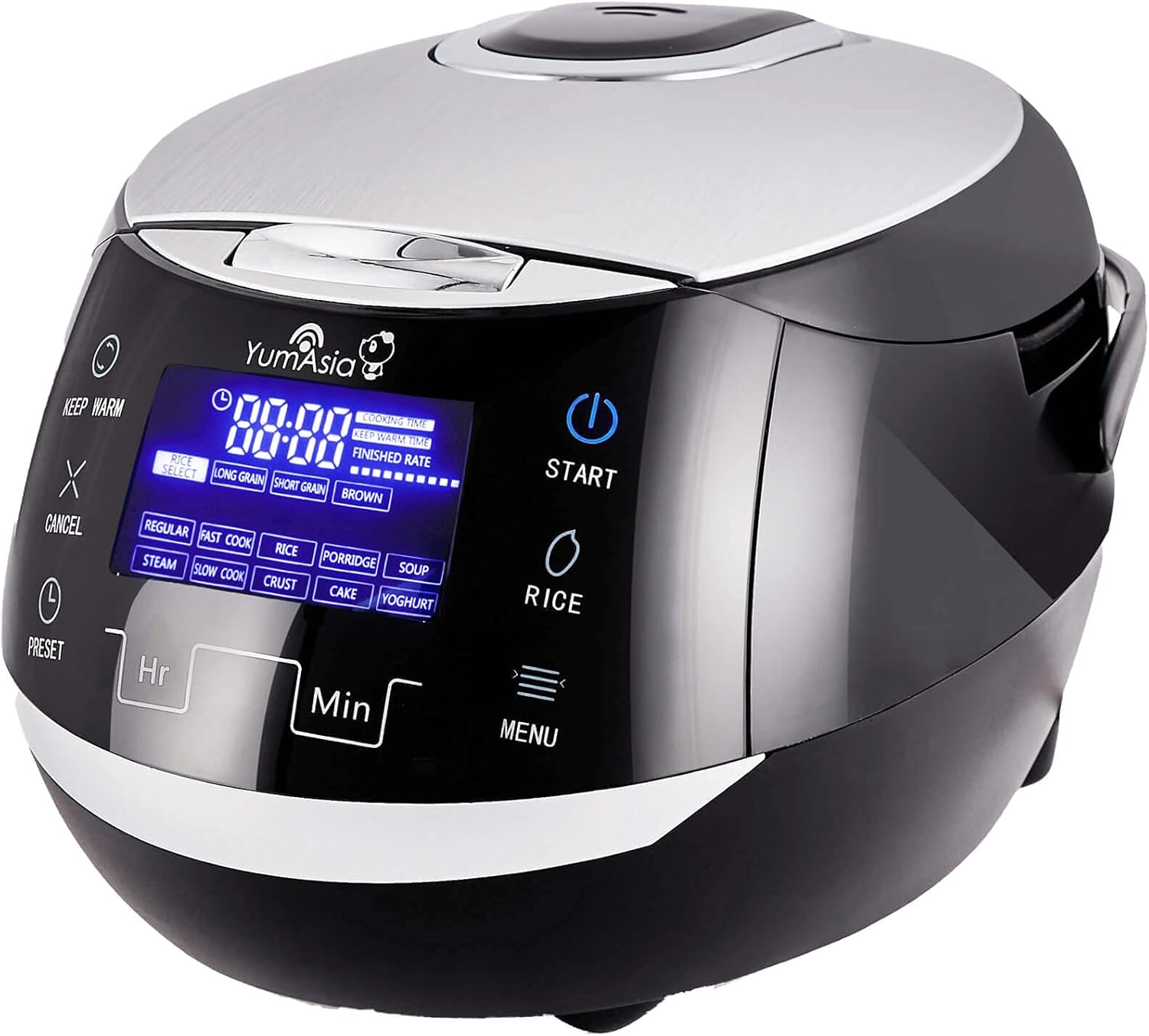 Yum Asia Sakura Rice Cooker with Ceramic Bowl and Advanced Fuzzy Logic (8 cup, 1...
